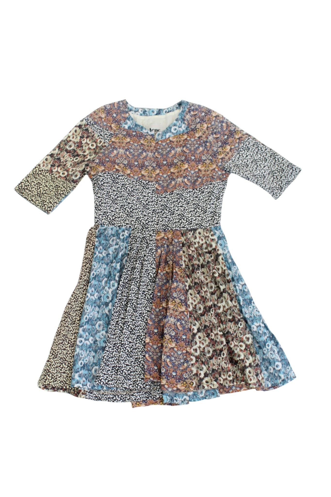 Acne - Floral Patchwork Mini Dress