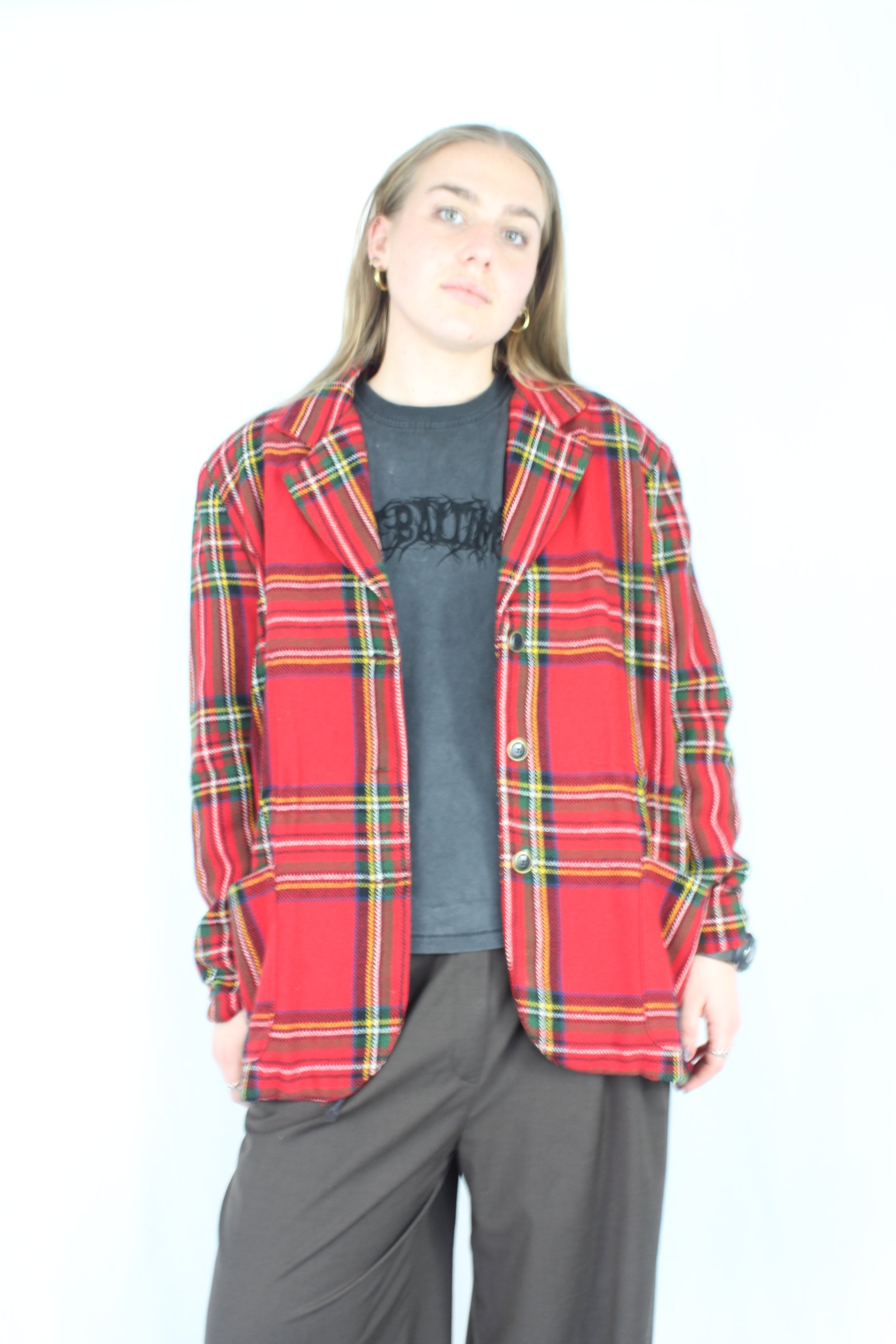 Naf Naf - Vintage Tartan Blazer