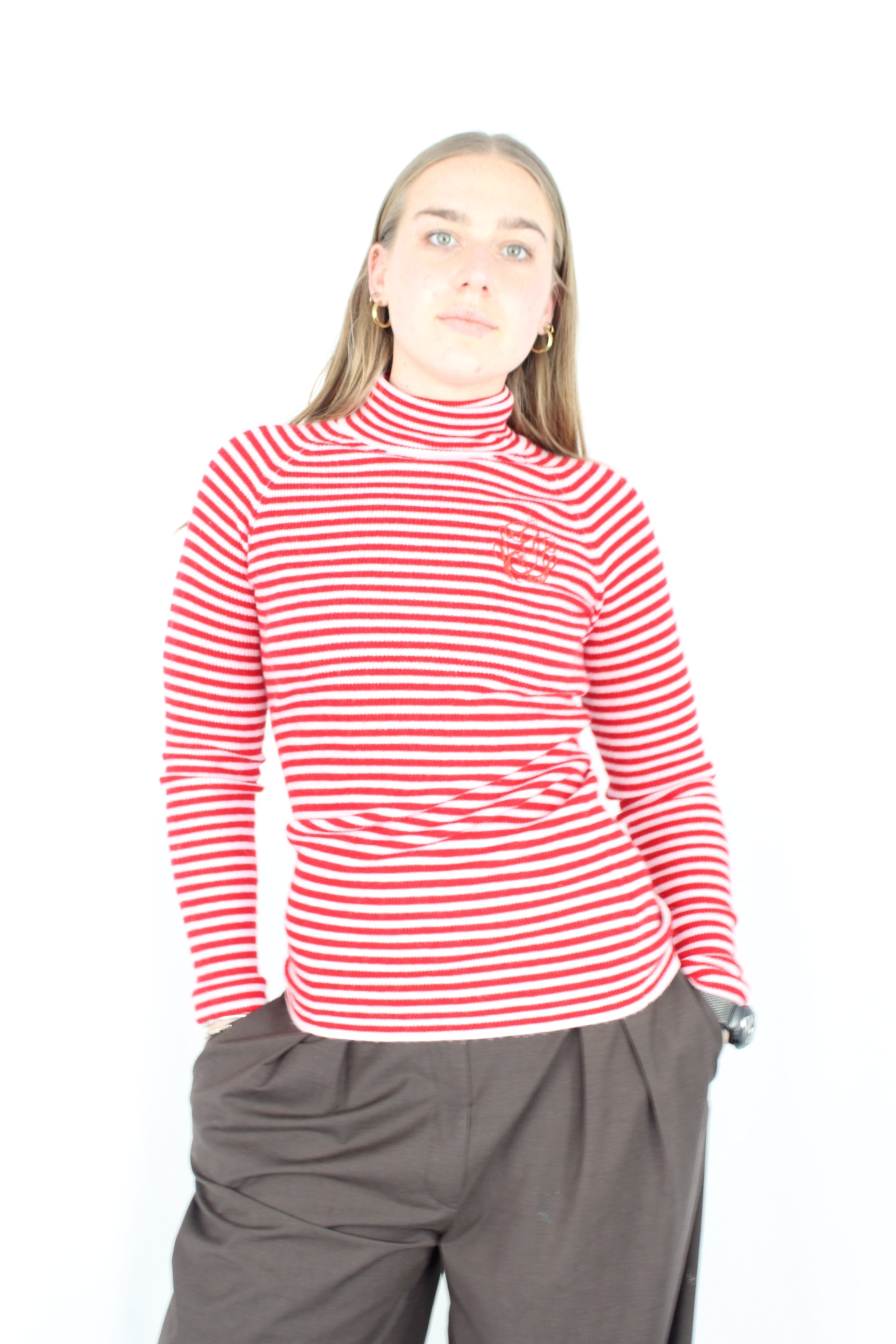 Ganni - Striped Turtleneck