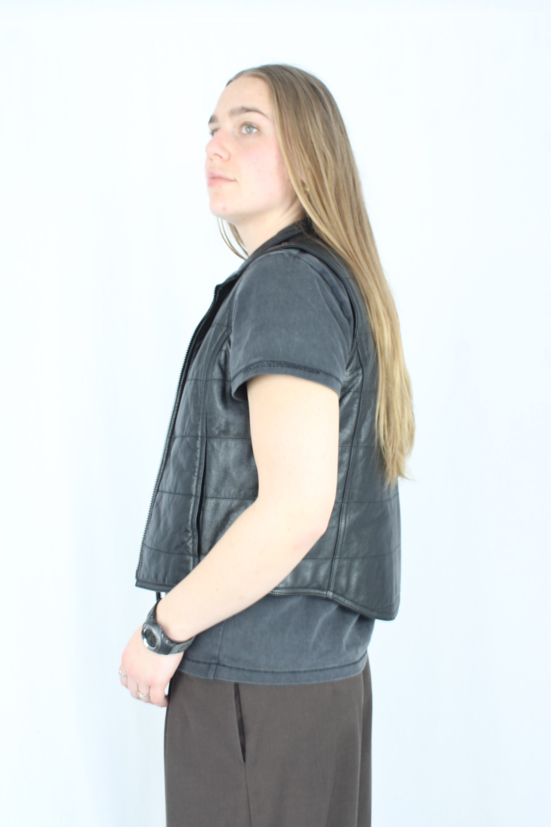 Gap - Vintage Padded Leather Vest