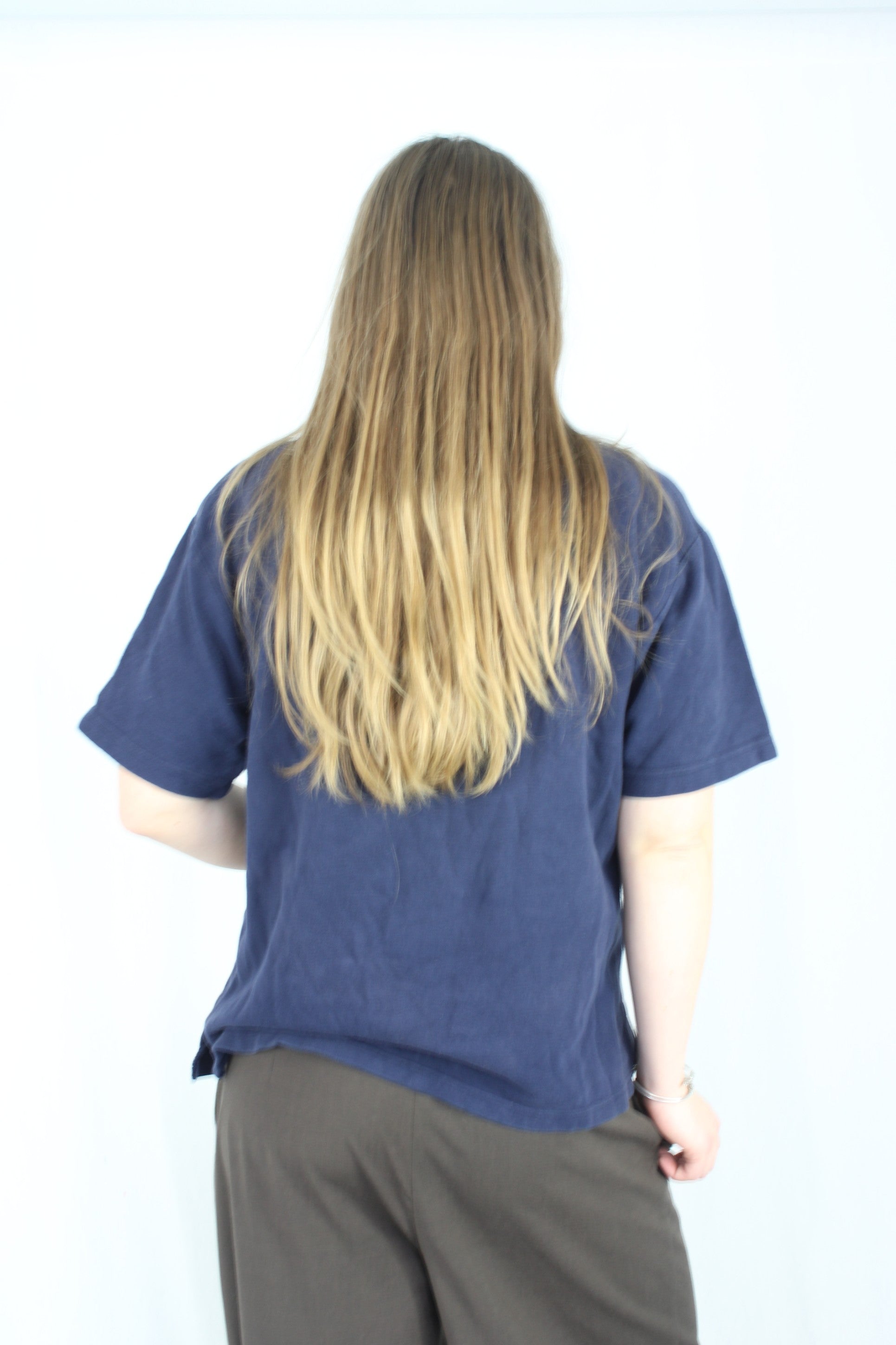 Versace - Vintage Navy Polo Top