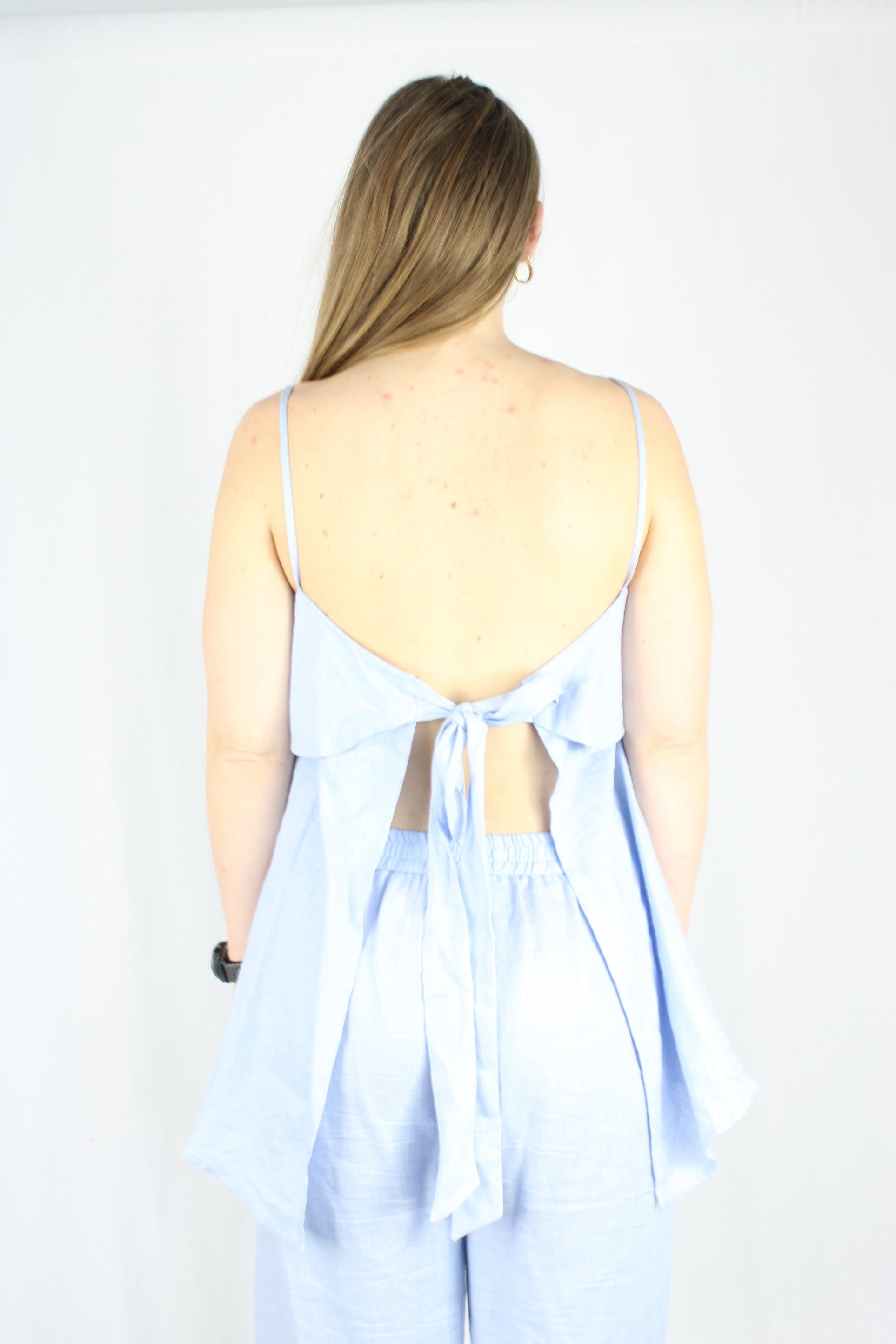 Caitlin Crisp - Linen Ruffle Top