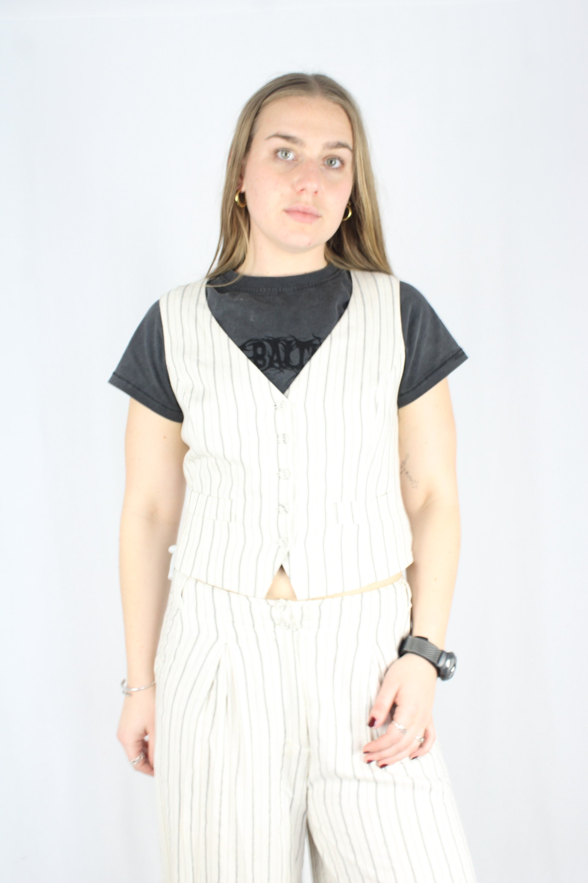 The Bay - Pinstripe Waist Coat