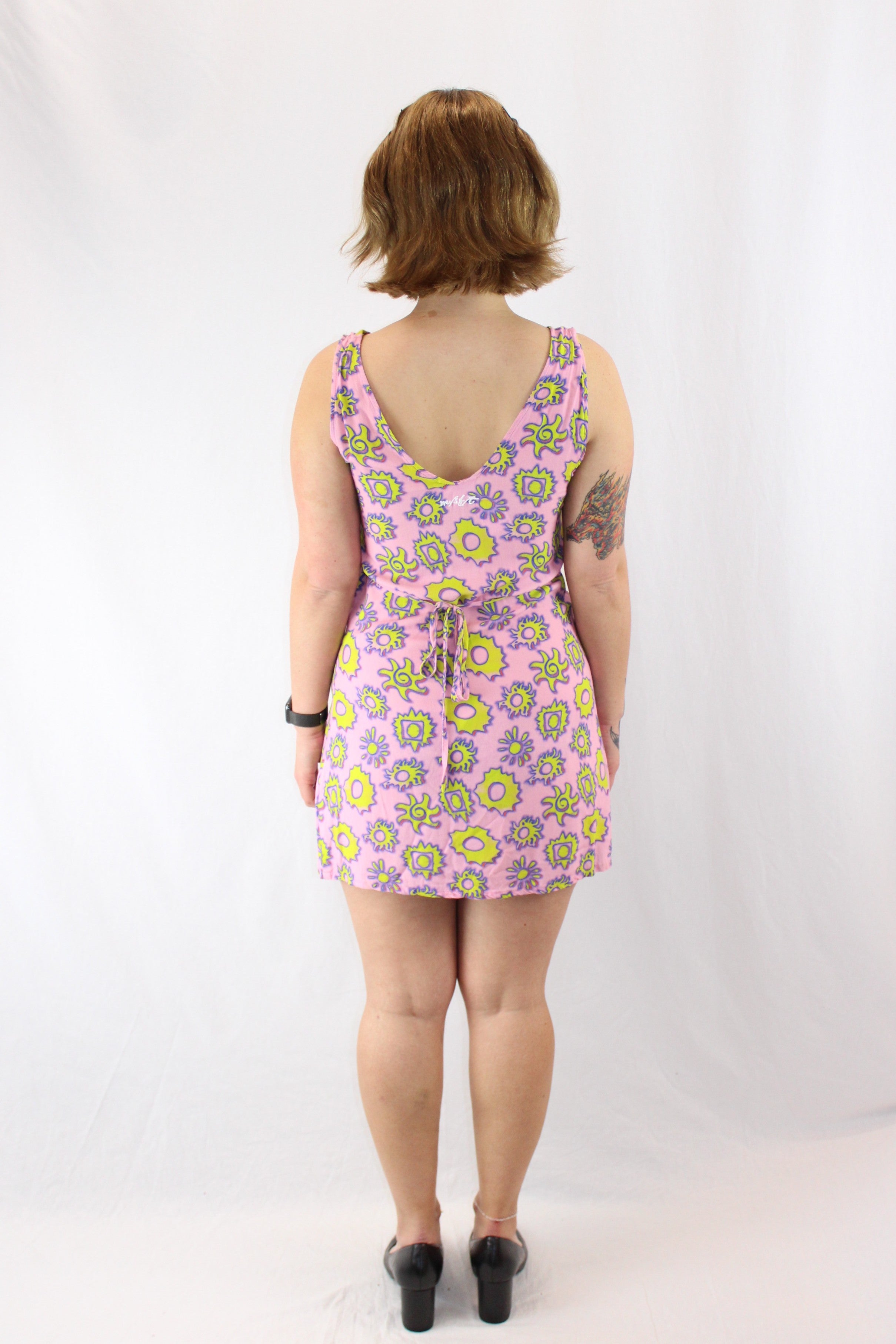 Misfit Mad Minds - Retro Pattern Mini Dress