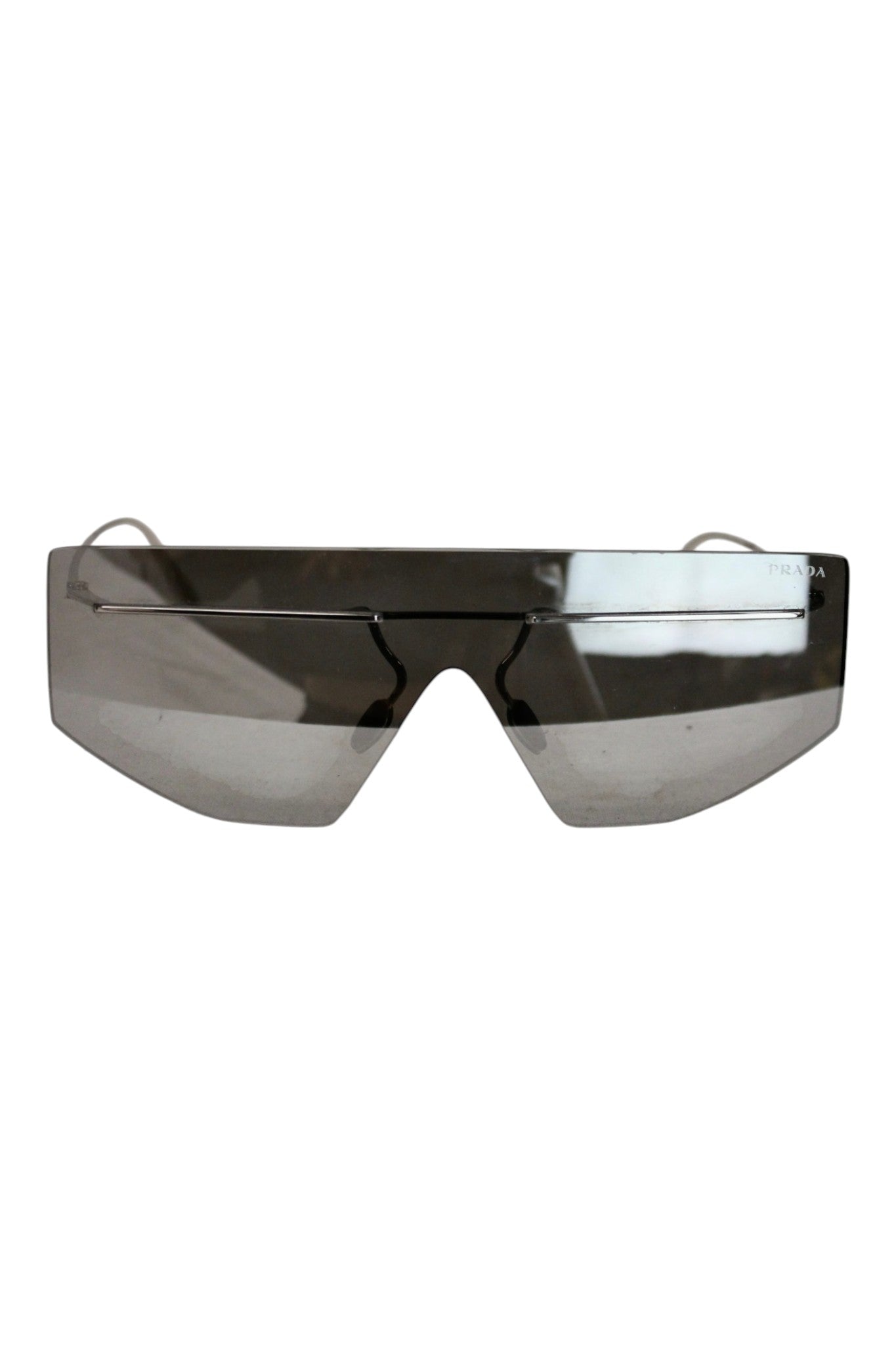 Prada - Silver Frameless Sunglasses