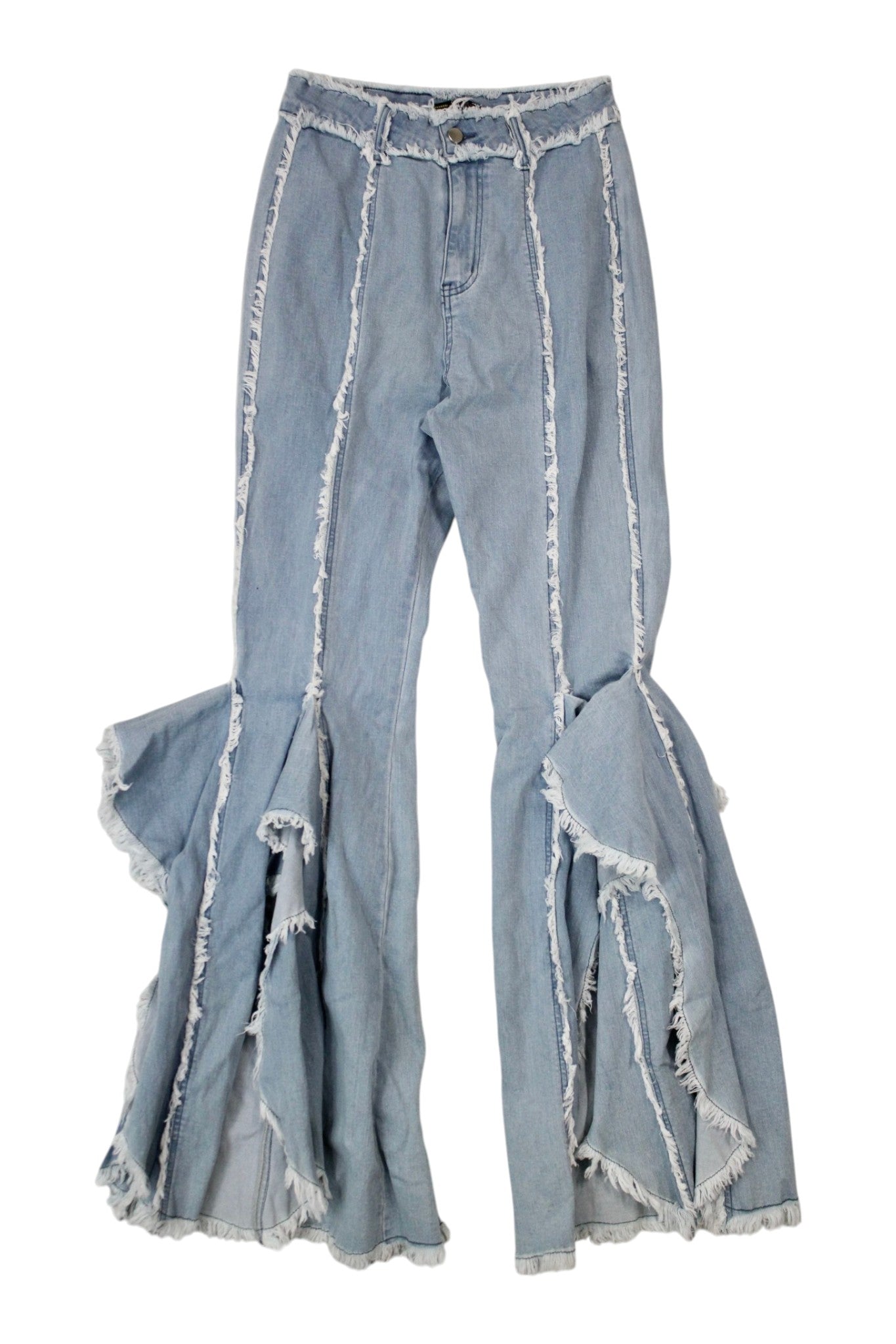 Finesse - Layered Raw Edge Jeans