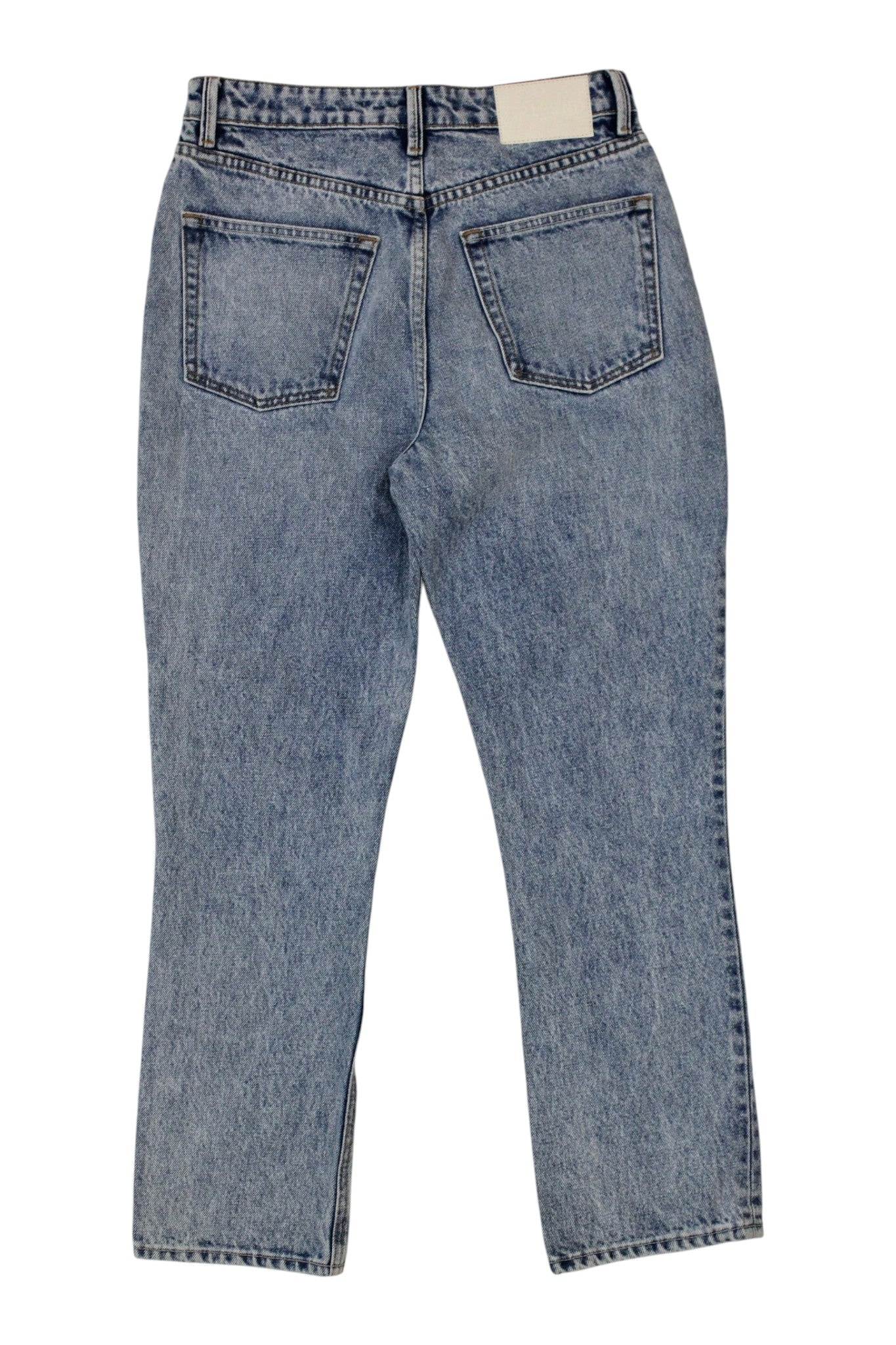GRLFRND - "High Rise Straight Crop" Jeans