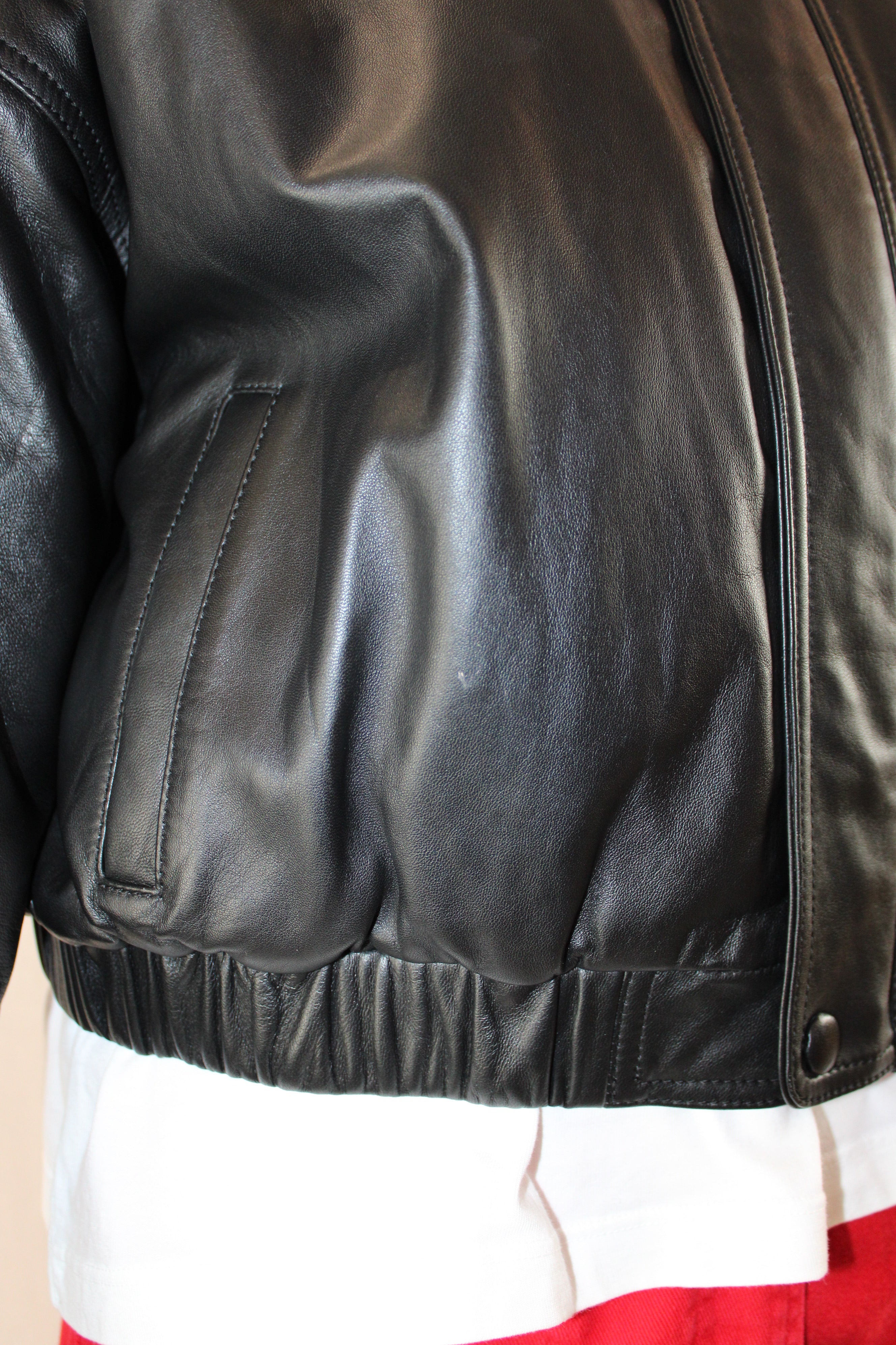 Camila Coelho - Raven Leather Jacket