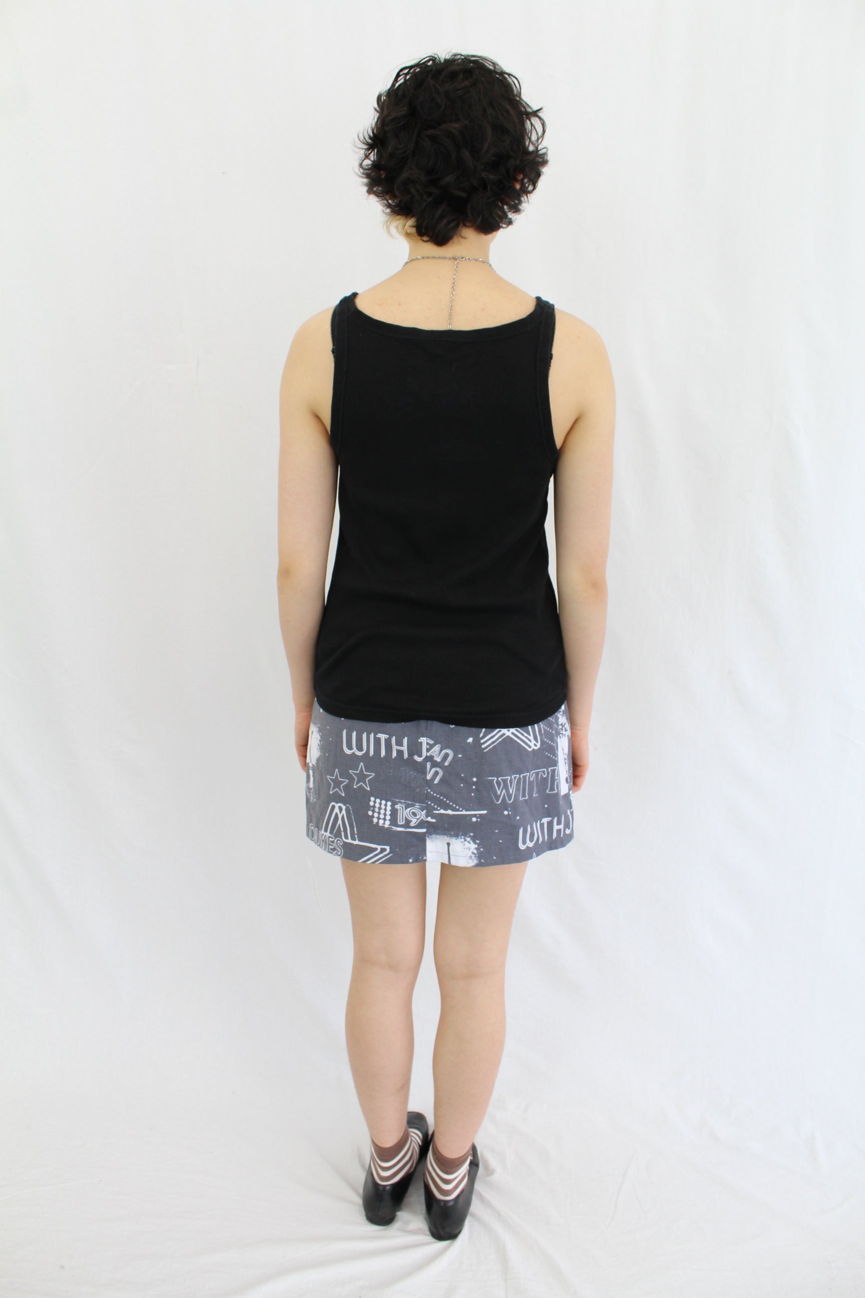 With Jean - Safety Mini Skirt NWT