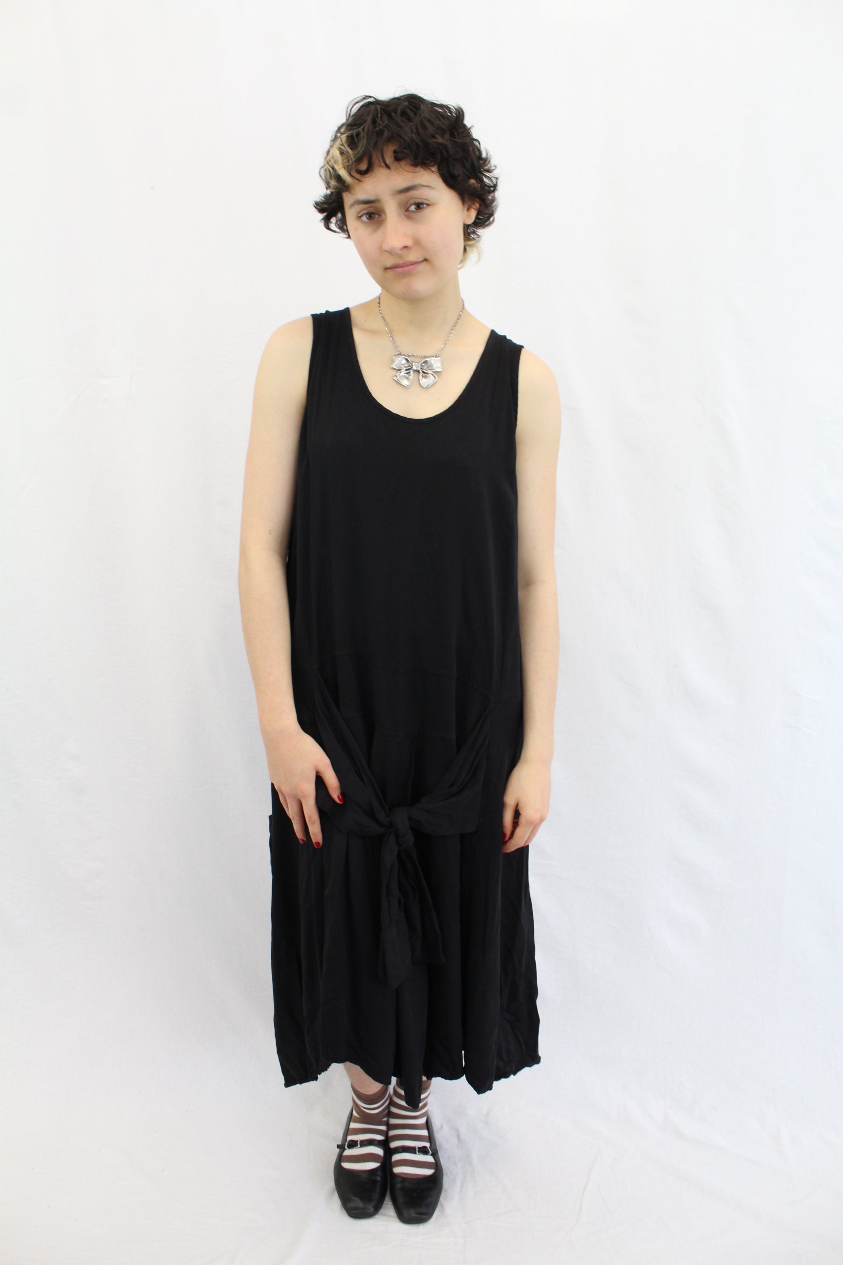 Nom*D - Tie Front Midi Dress