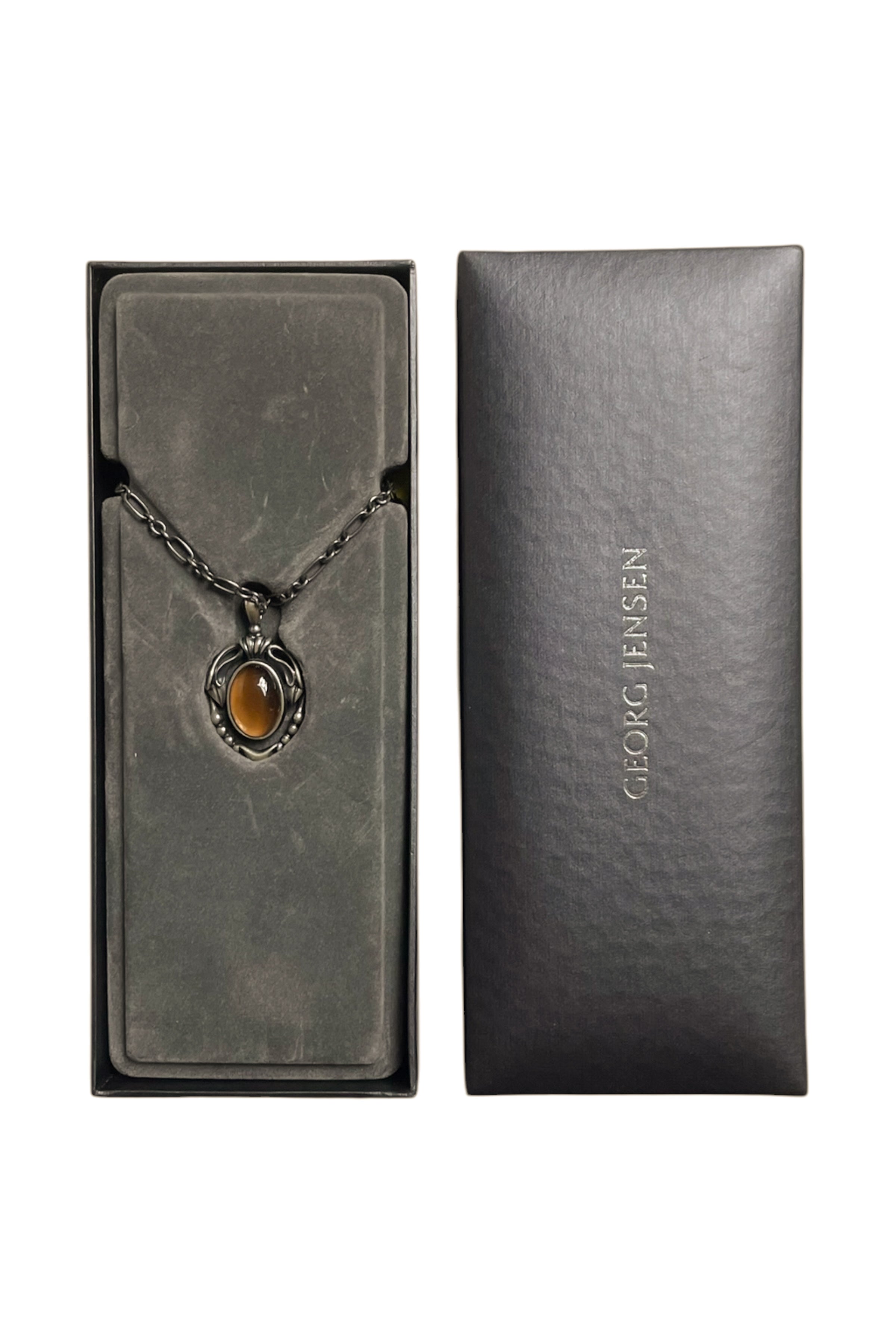 Georg Jensen - Sterling Smoky Quartz Necklace