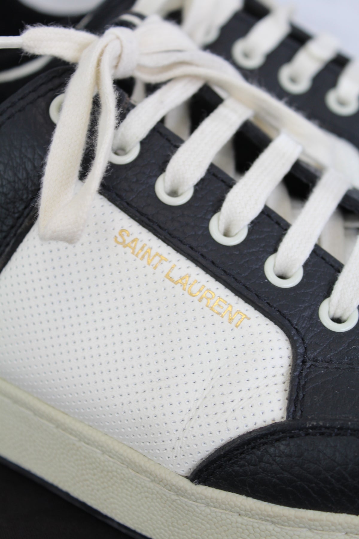 Saint Laurent - SL/61 Perforated Leather Sneaker