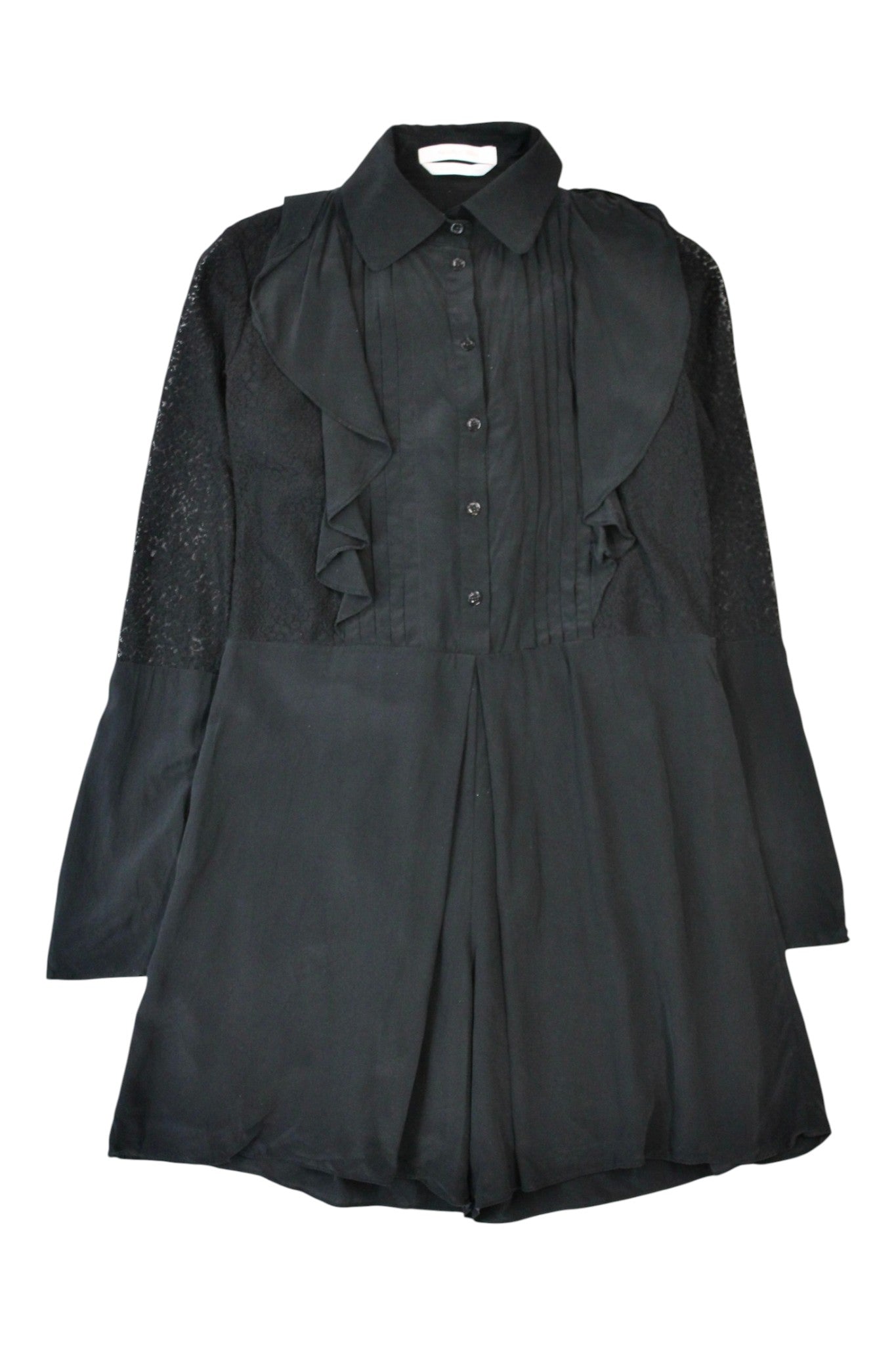 See By Chloe - Silk & Lace Playsuit