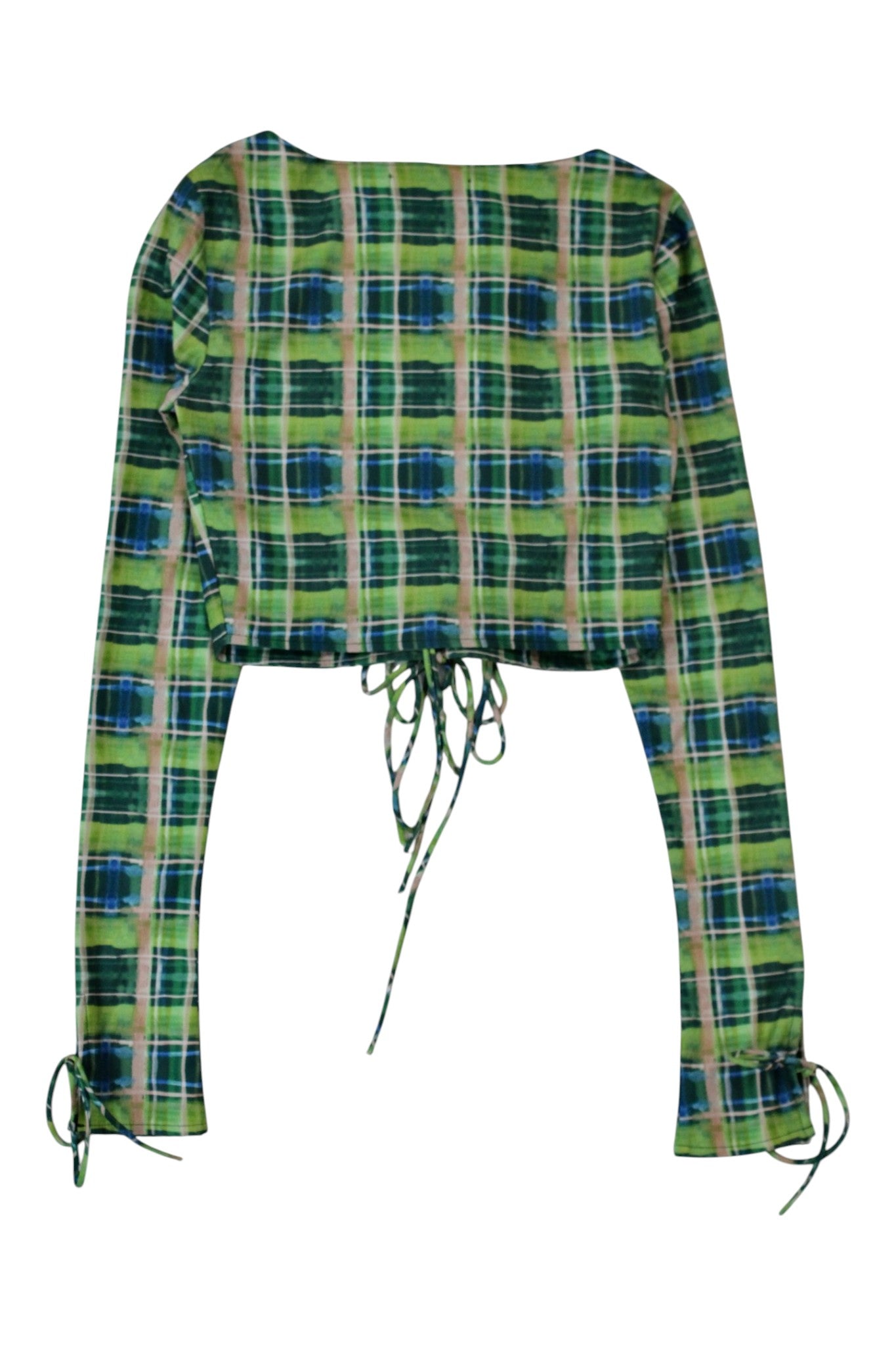 Guizio - Plaid Scoop Top