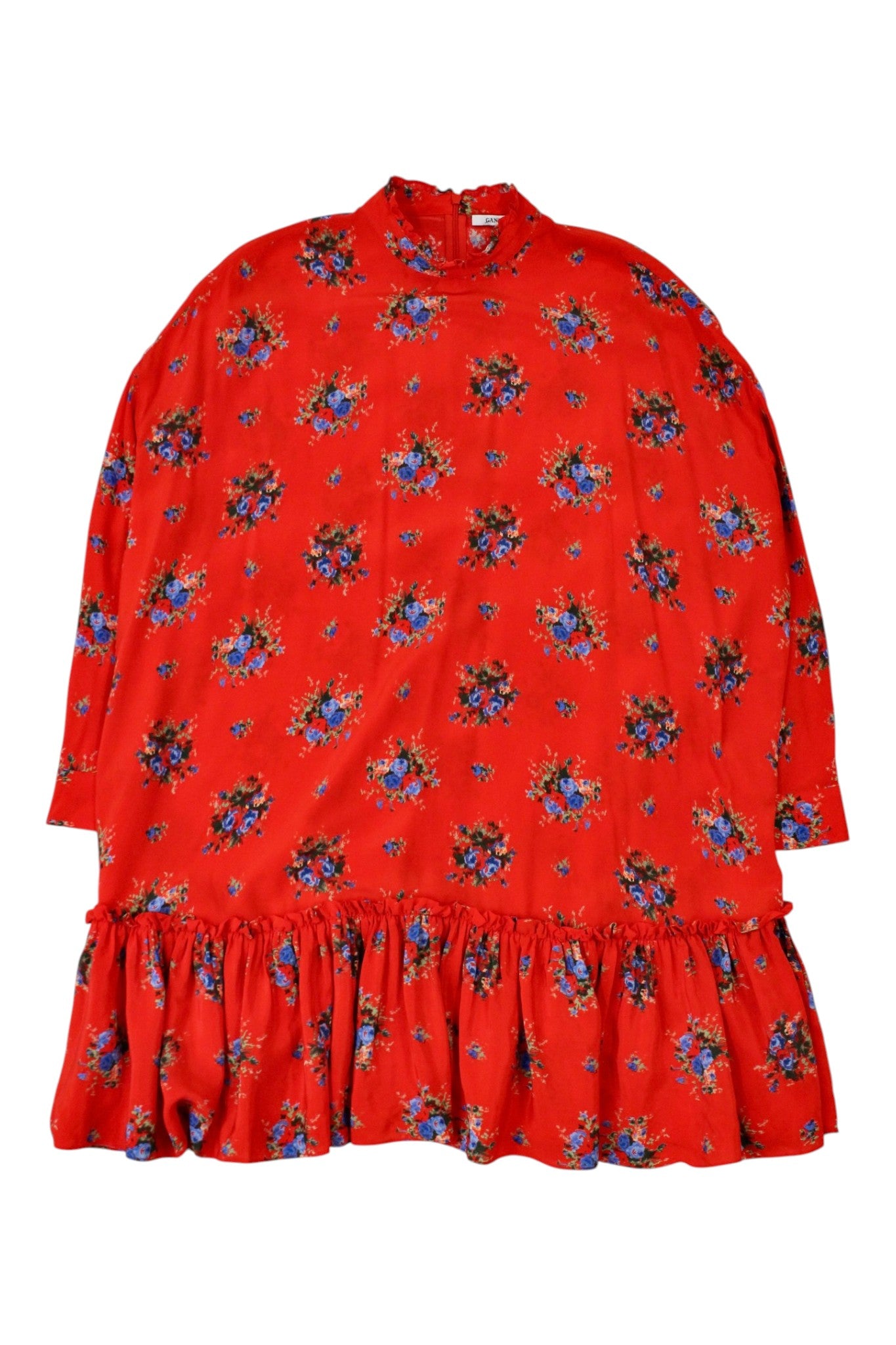 Ganni - 100% Silk Shift Dress
