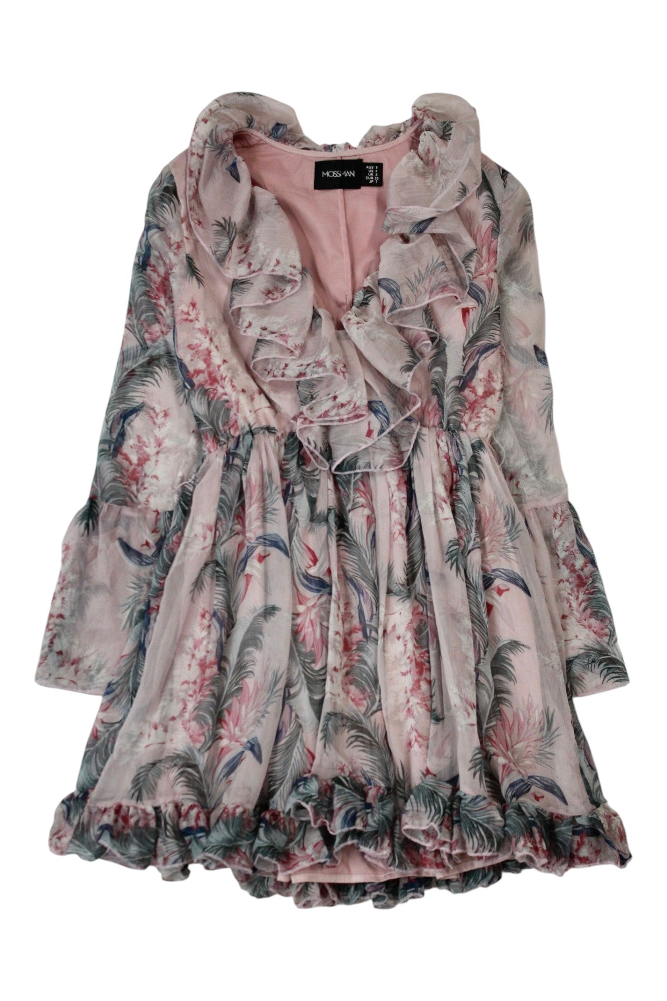 Mossman - Floral Chiffon Mini Dress