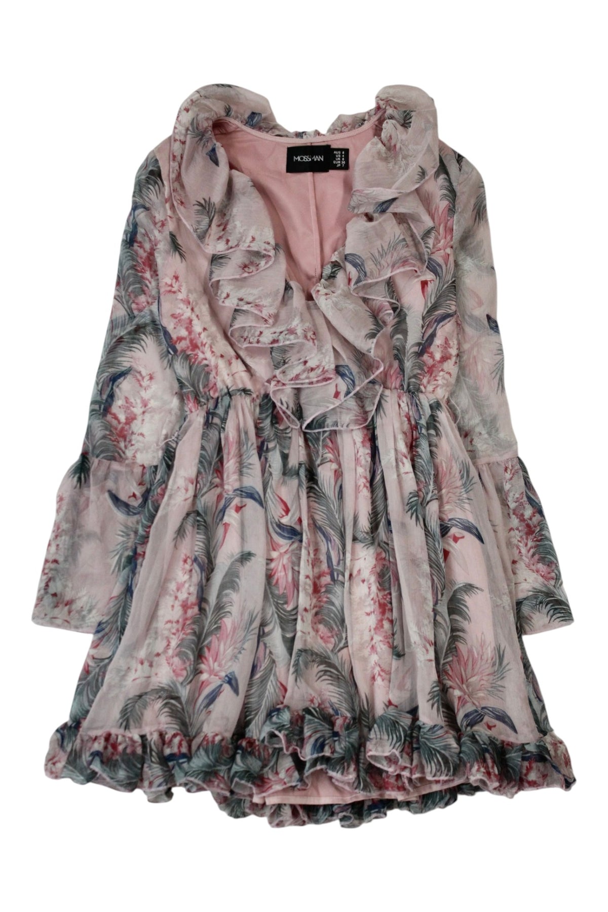 Mossman - Floral Chiffon Mini Dress