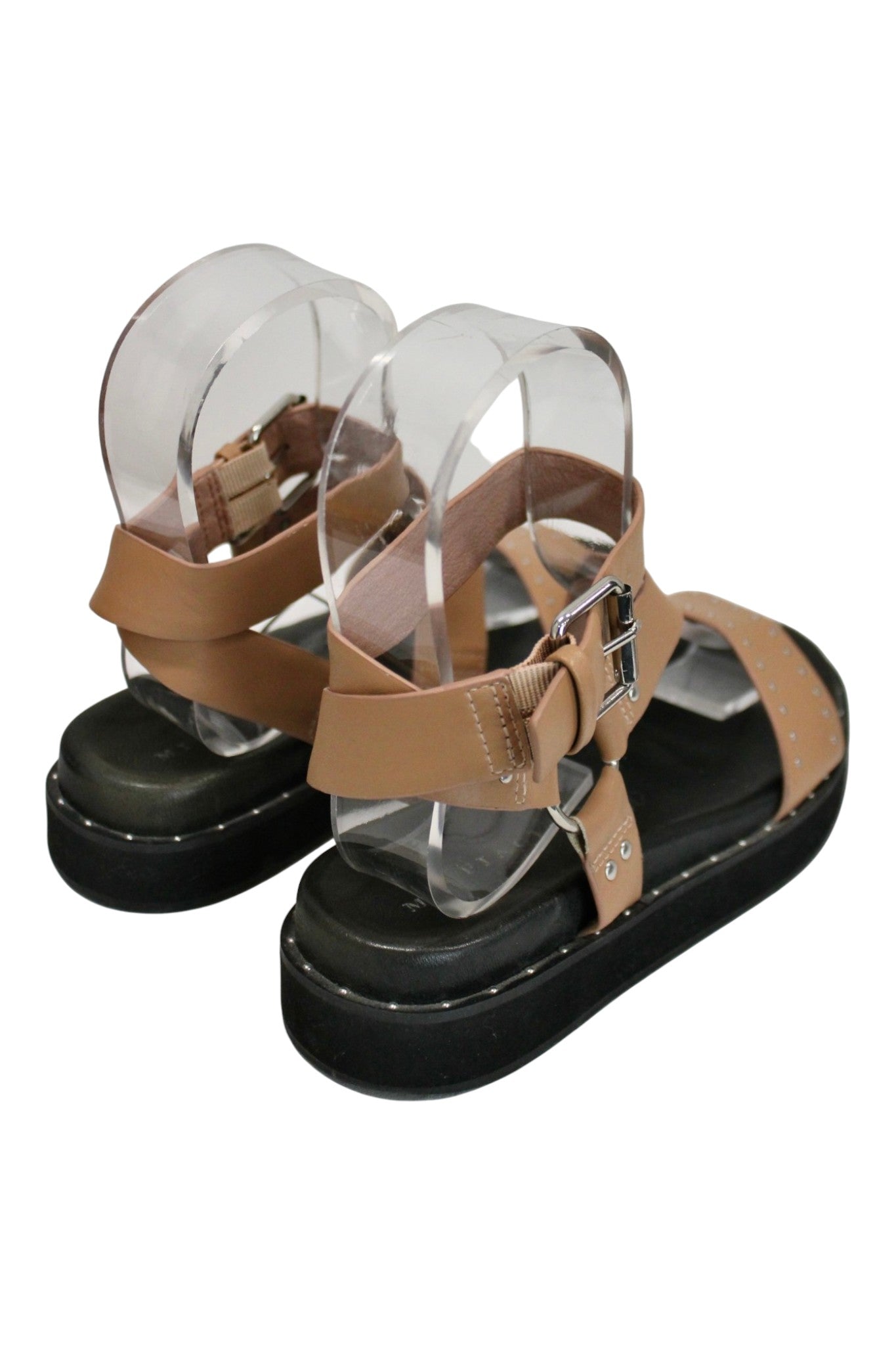 Mi Piaci - Studded Platform Sandals
