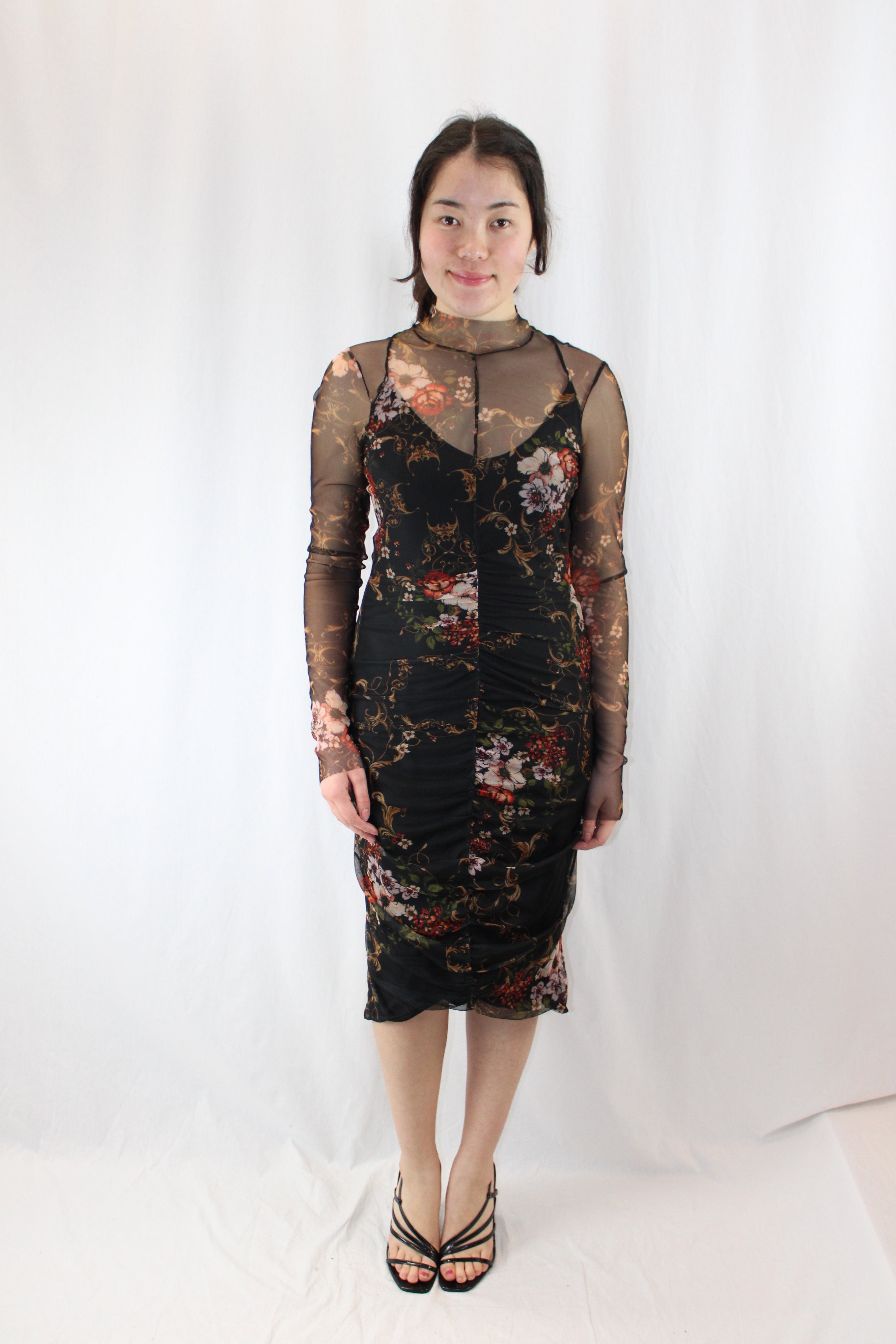 Cue - Floral Mesh Dress