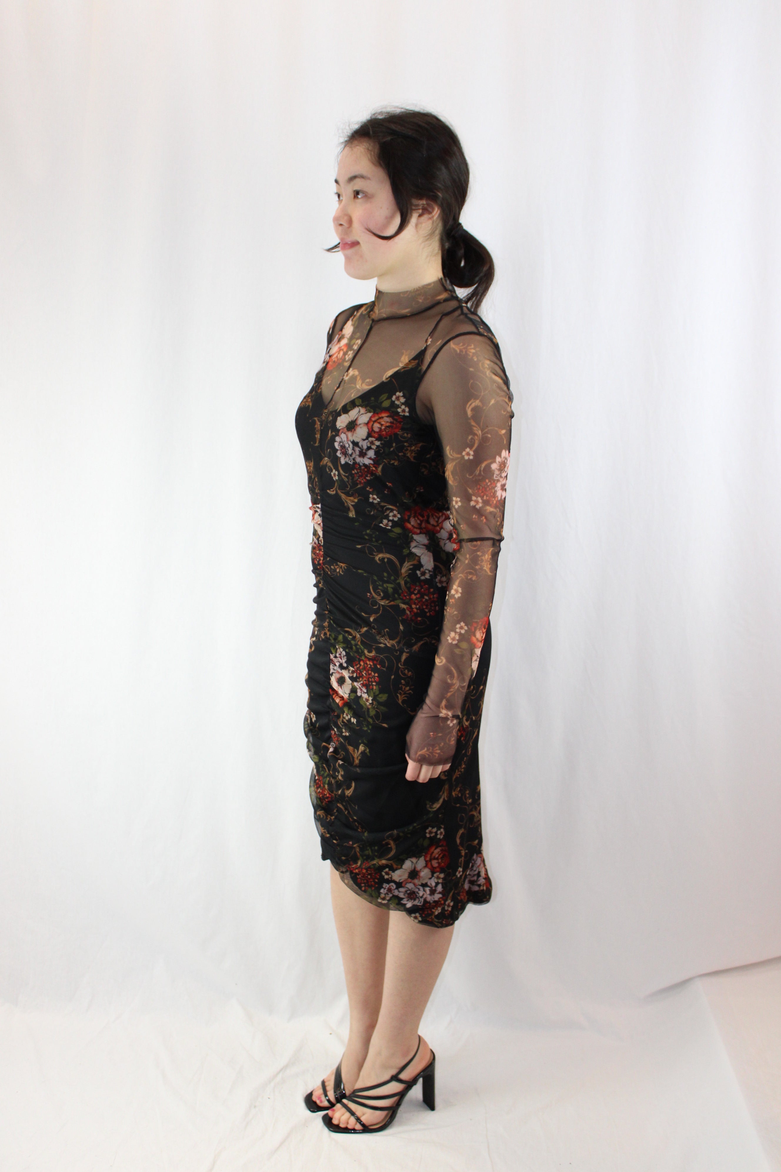 Cue - Floral Mesh Dress