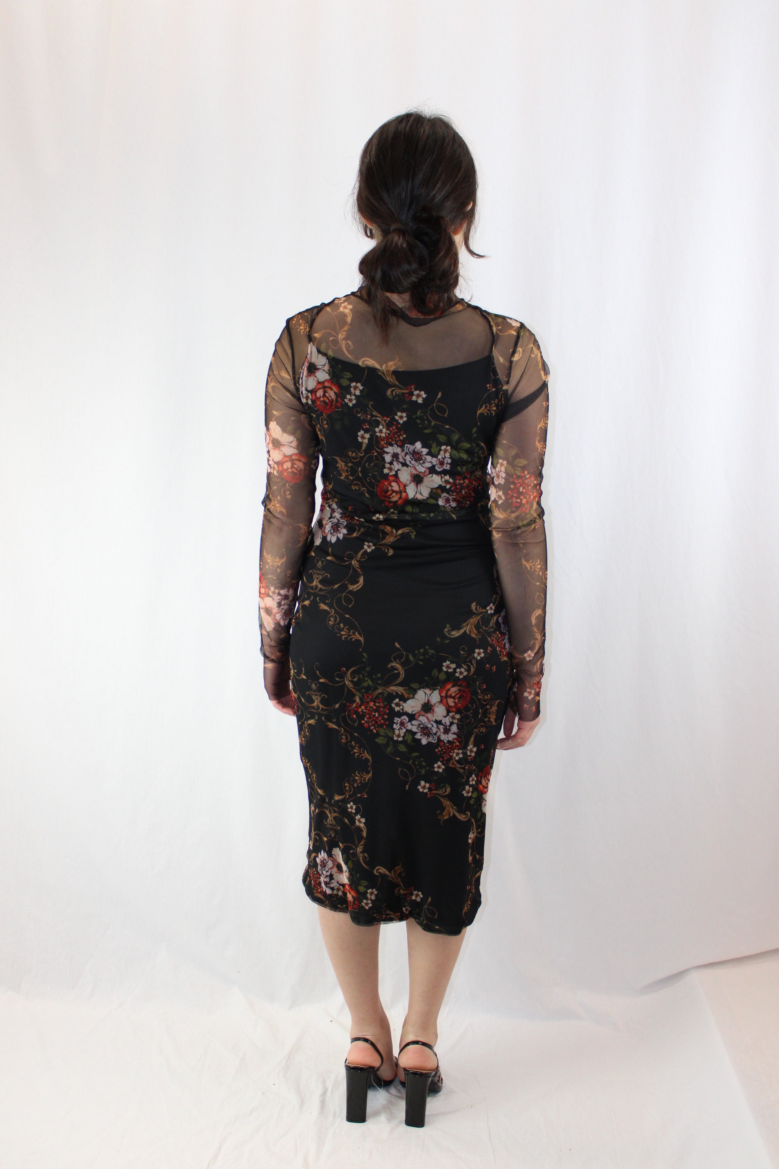 Cue - Floral Mesh Dress