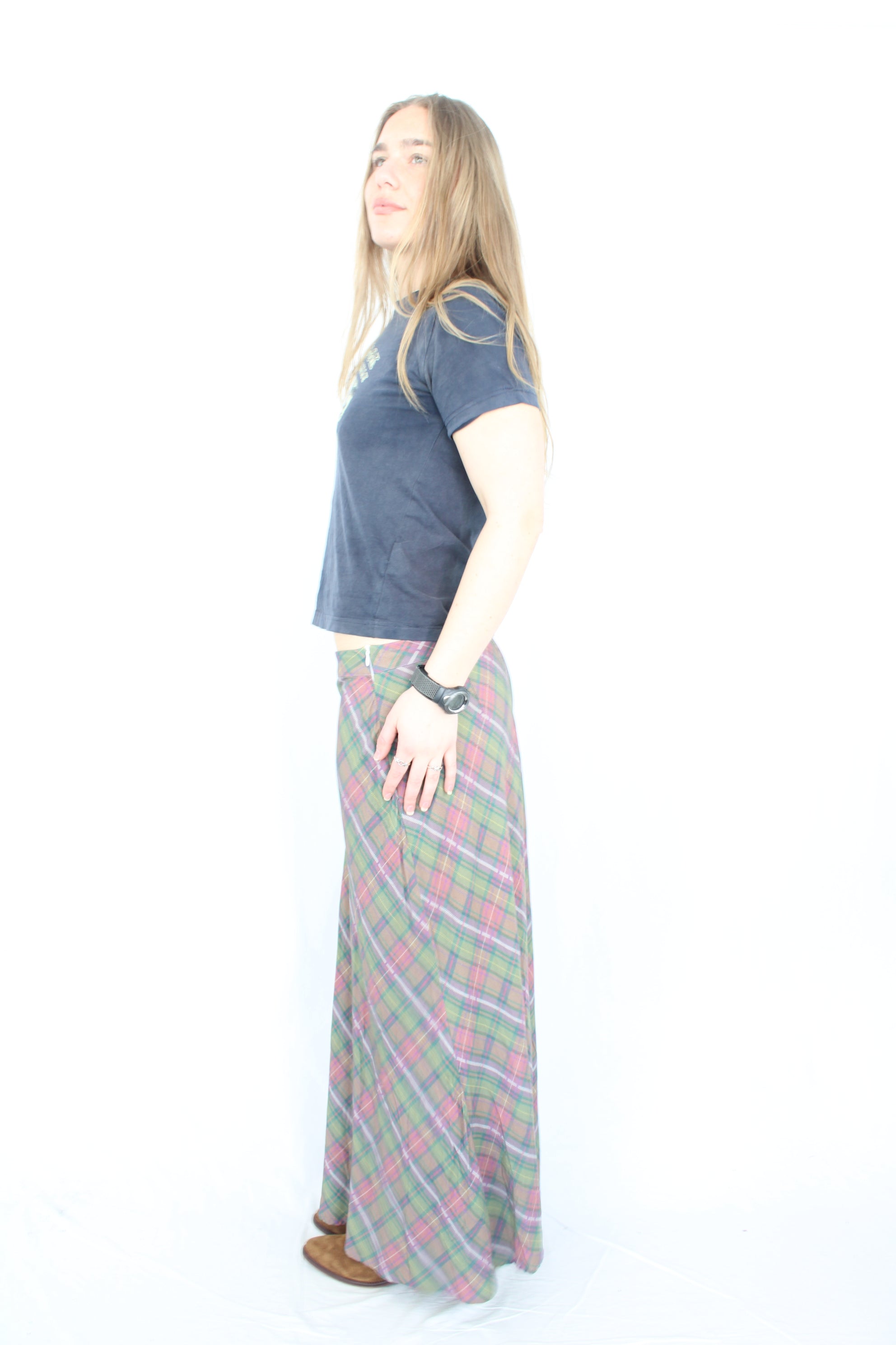 Black Friday - Plaid Maxi Skirt