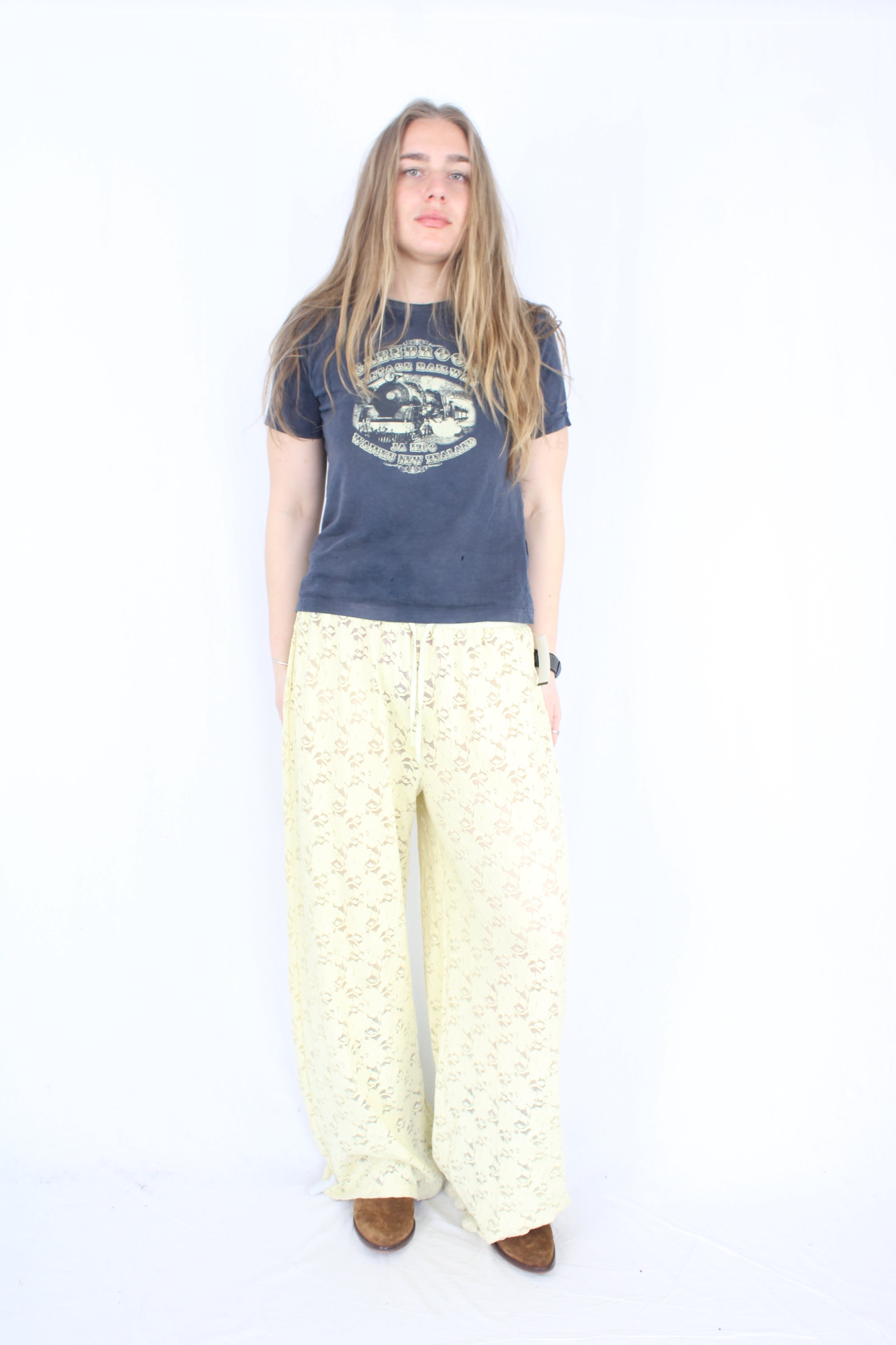 Subtitled - Yellow Lace Pants
