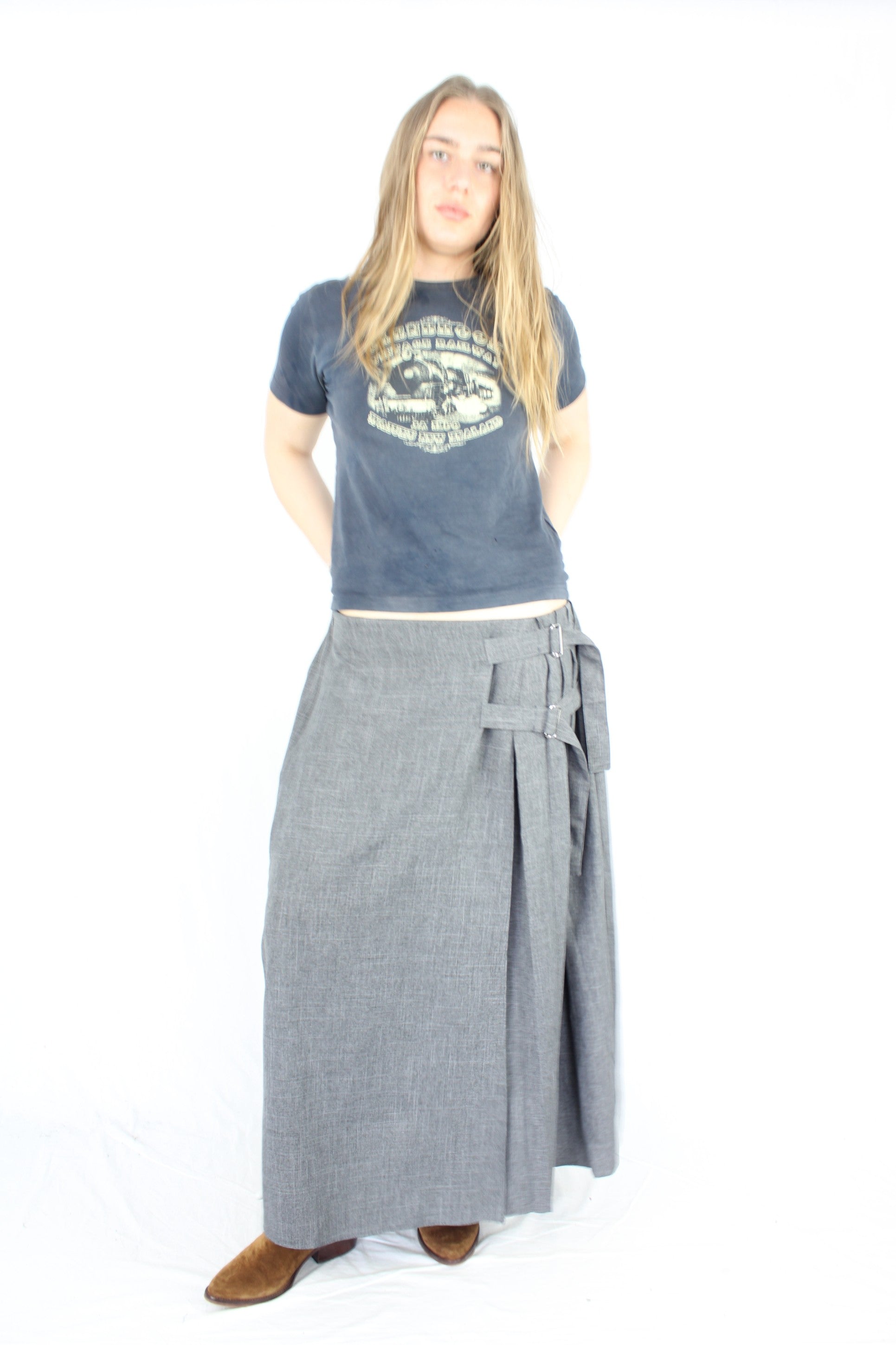Collusion - Pleated Buckle Skirt