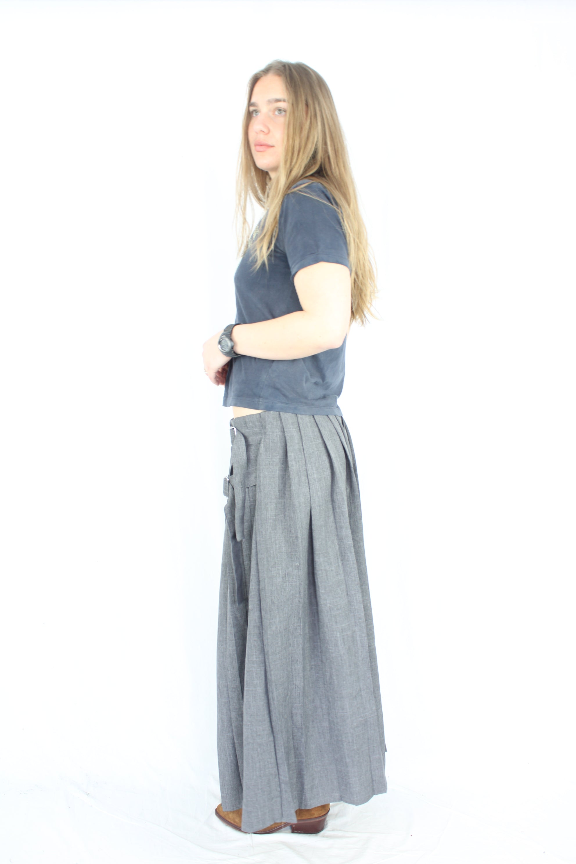 Collusion - Pleated Buckle Skirt