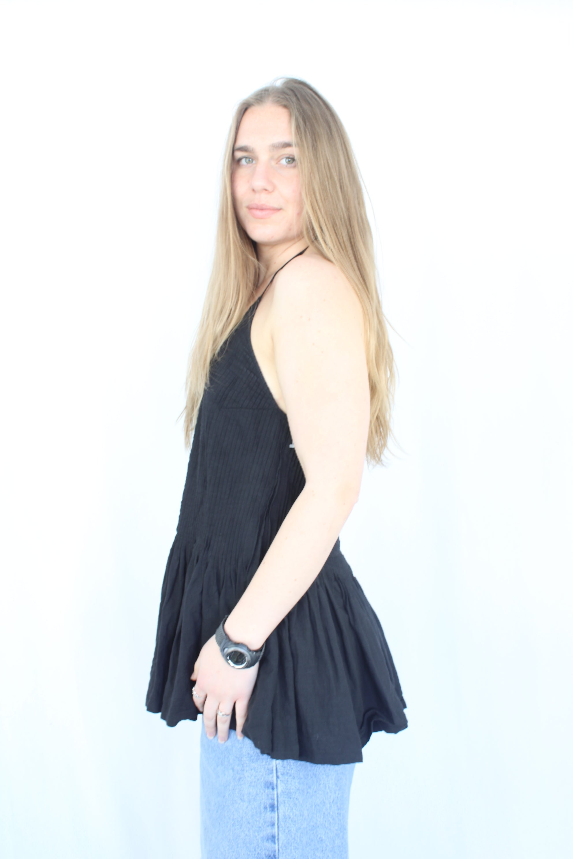 Marle - Pleated Halter Top