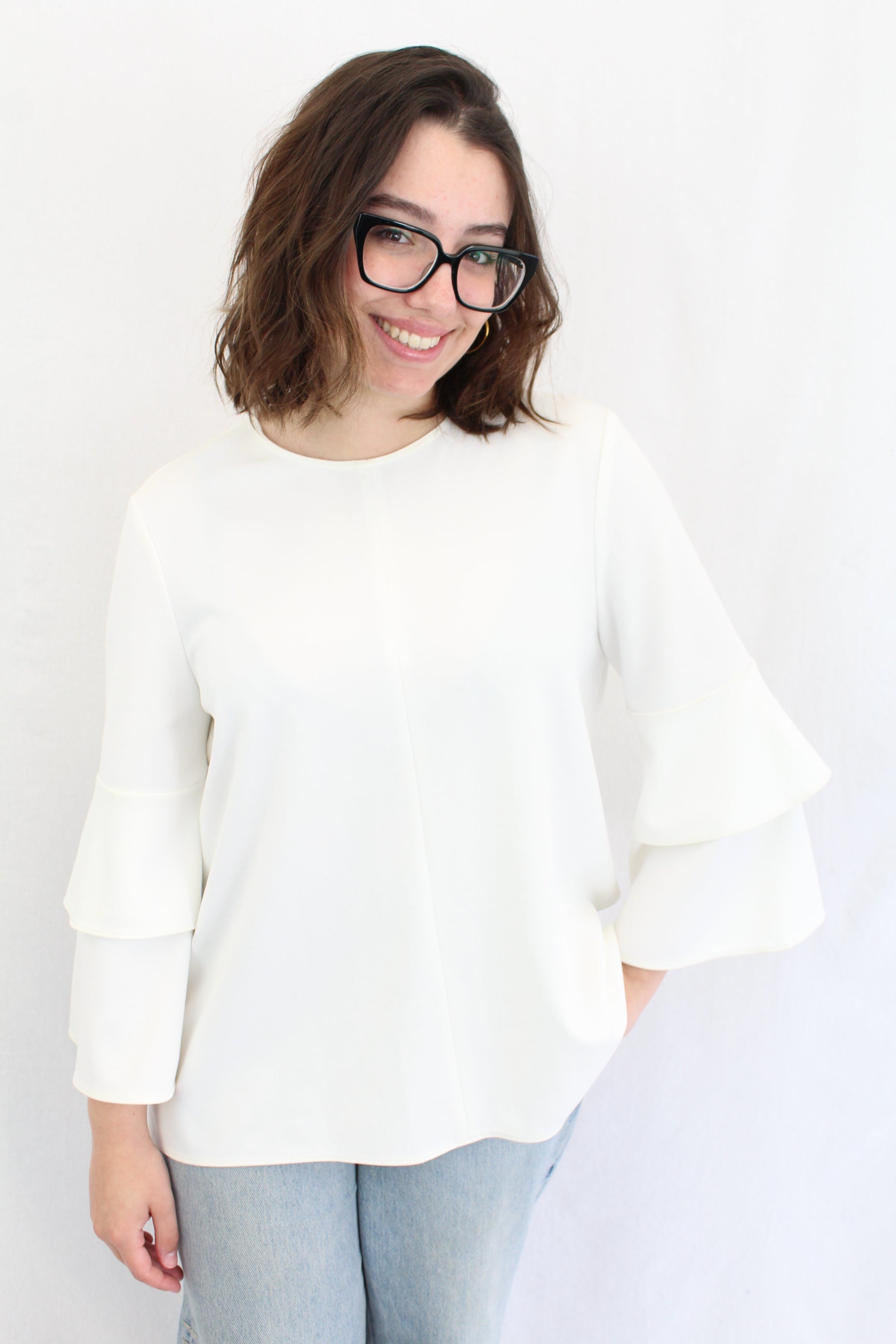 Tibi - Layered Sleeve Top