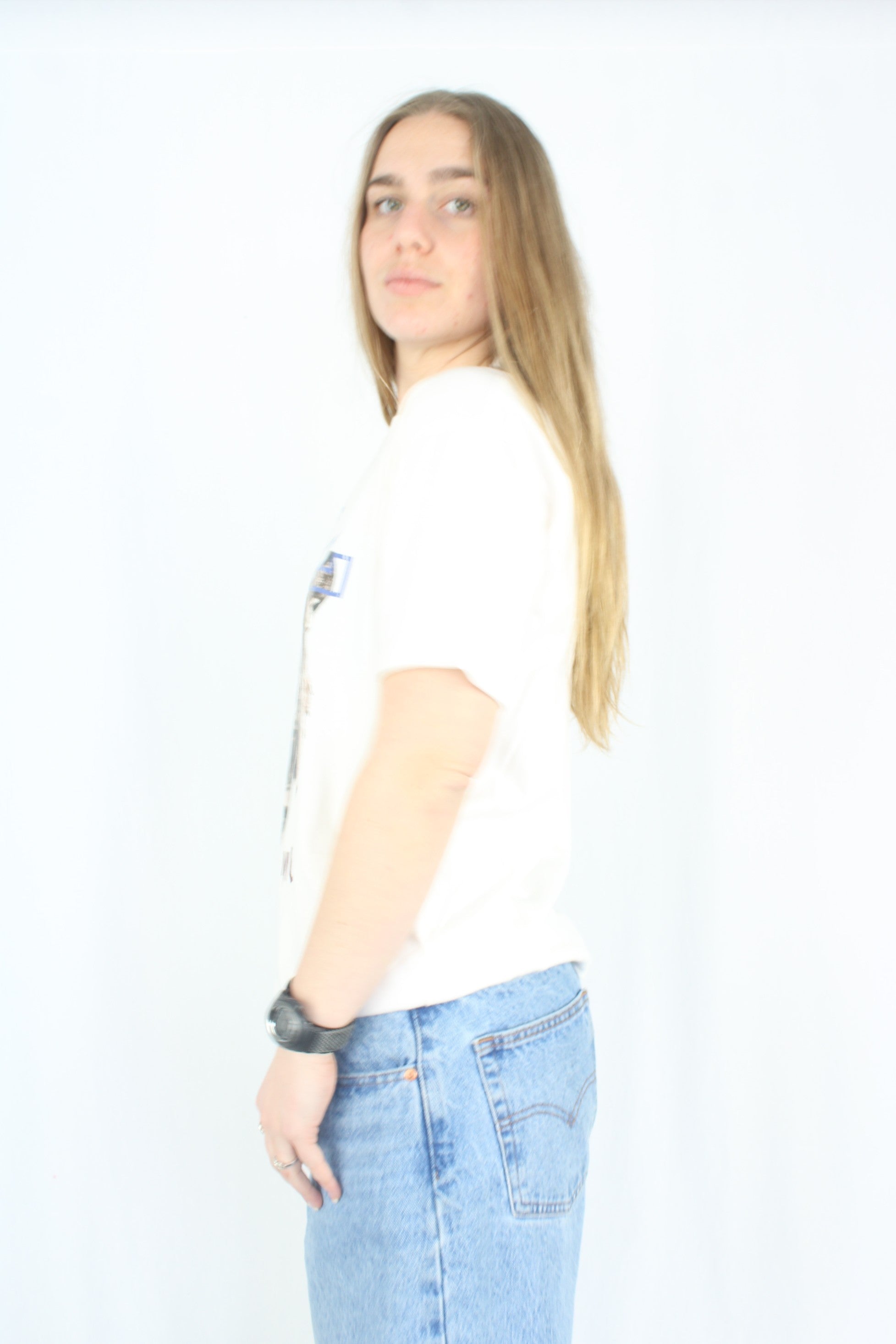 Anine Bing - Cream Tiger Tee