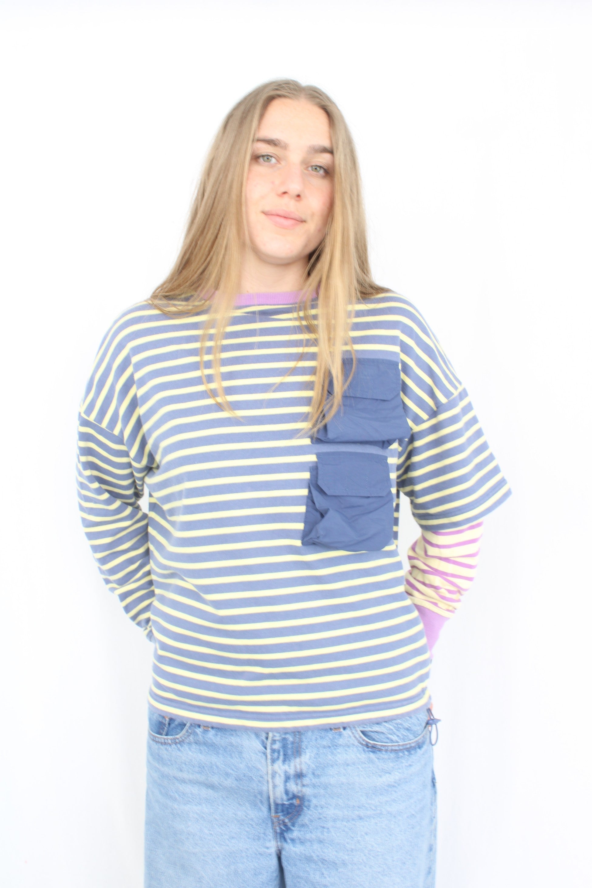 Niko And... - Striped Pocket Top