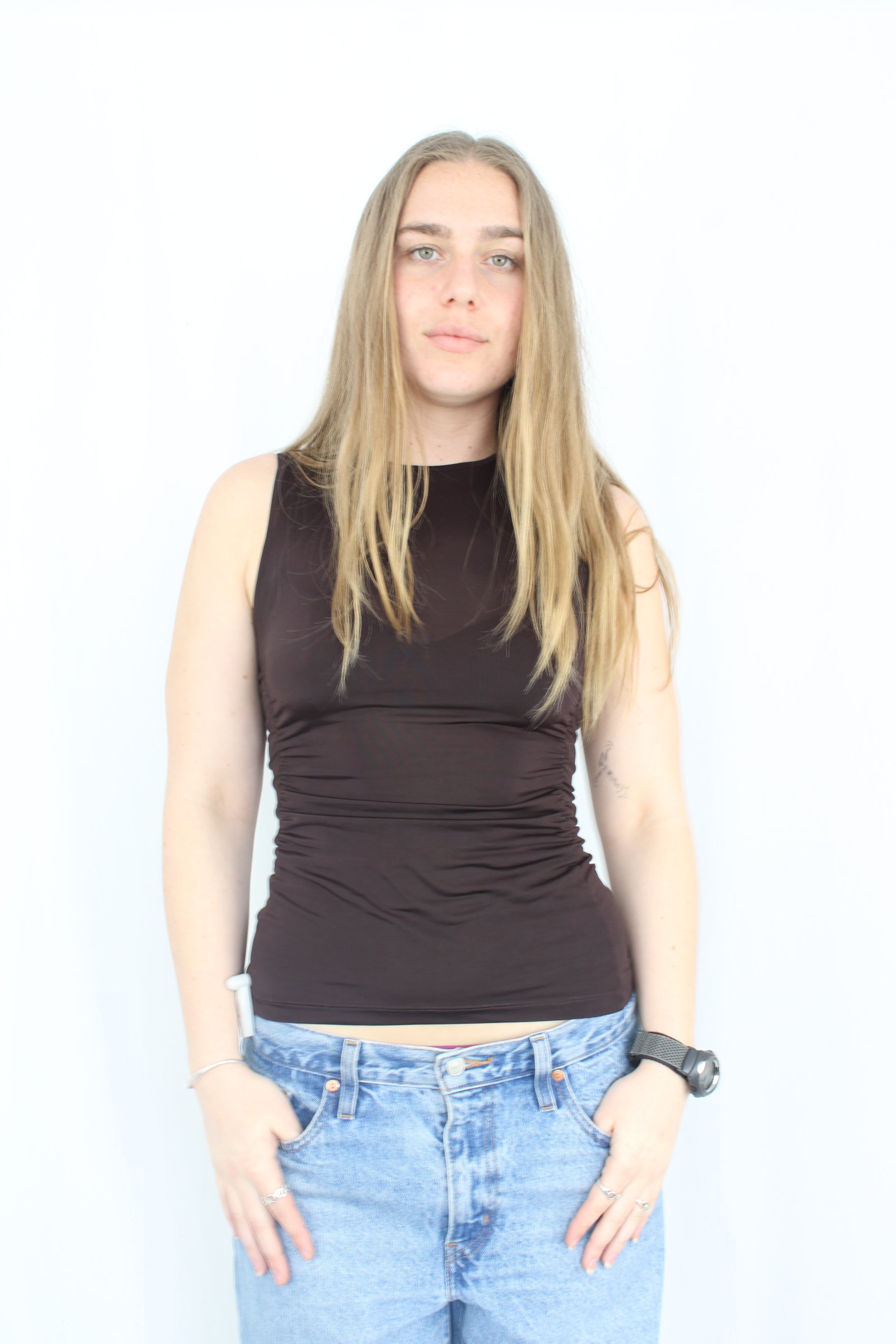 Tibi - Gathered Tank
