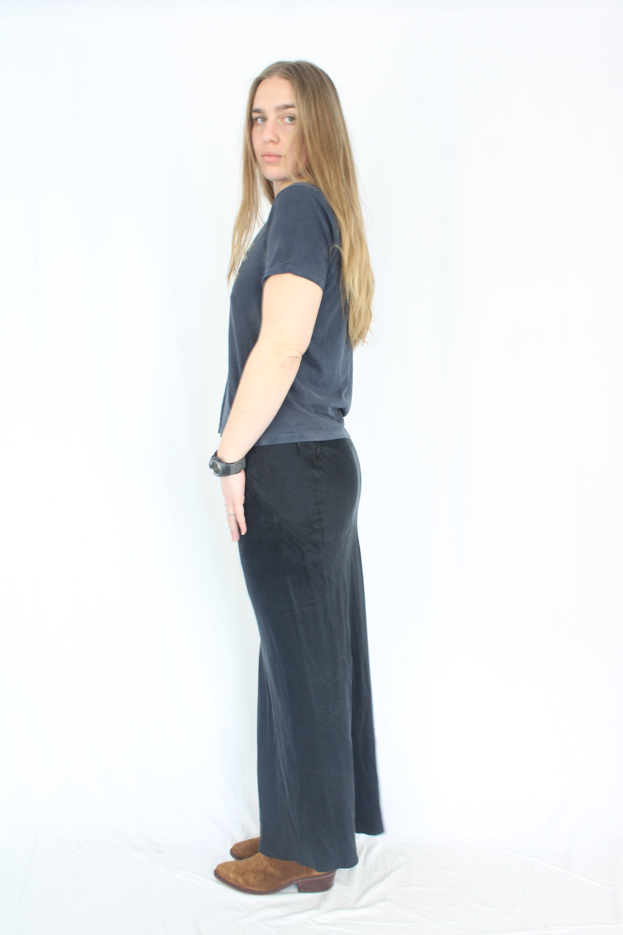Liam - Cupro Slip Skirt