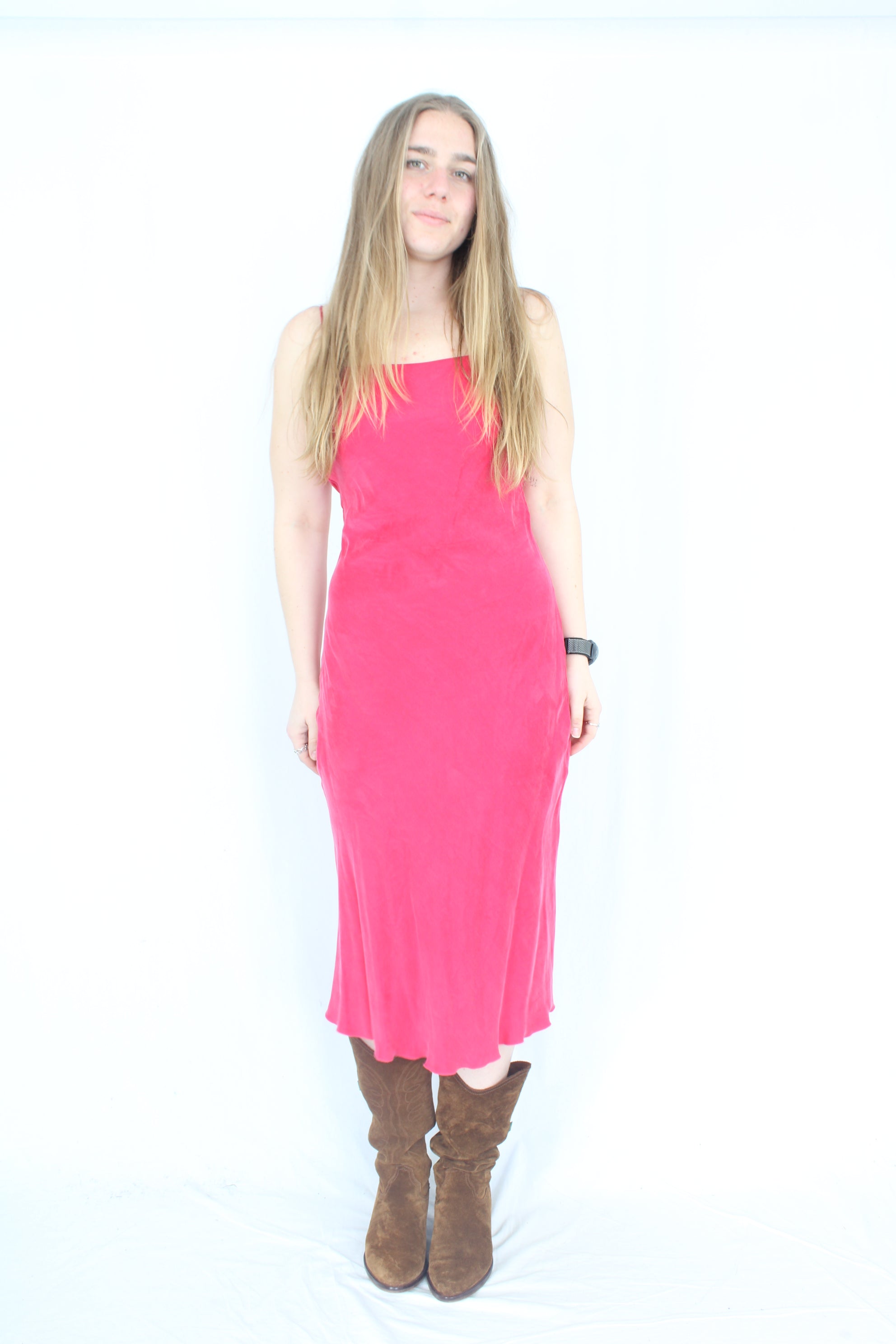 Djerf Avenue - Pink Cupro Dress