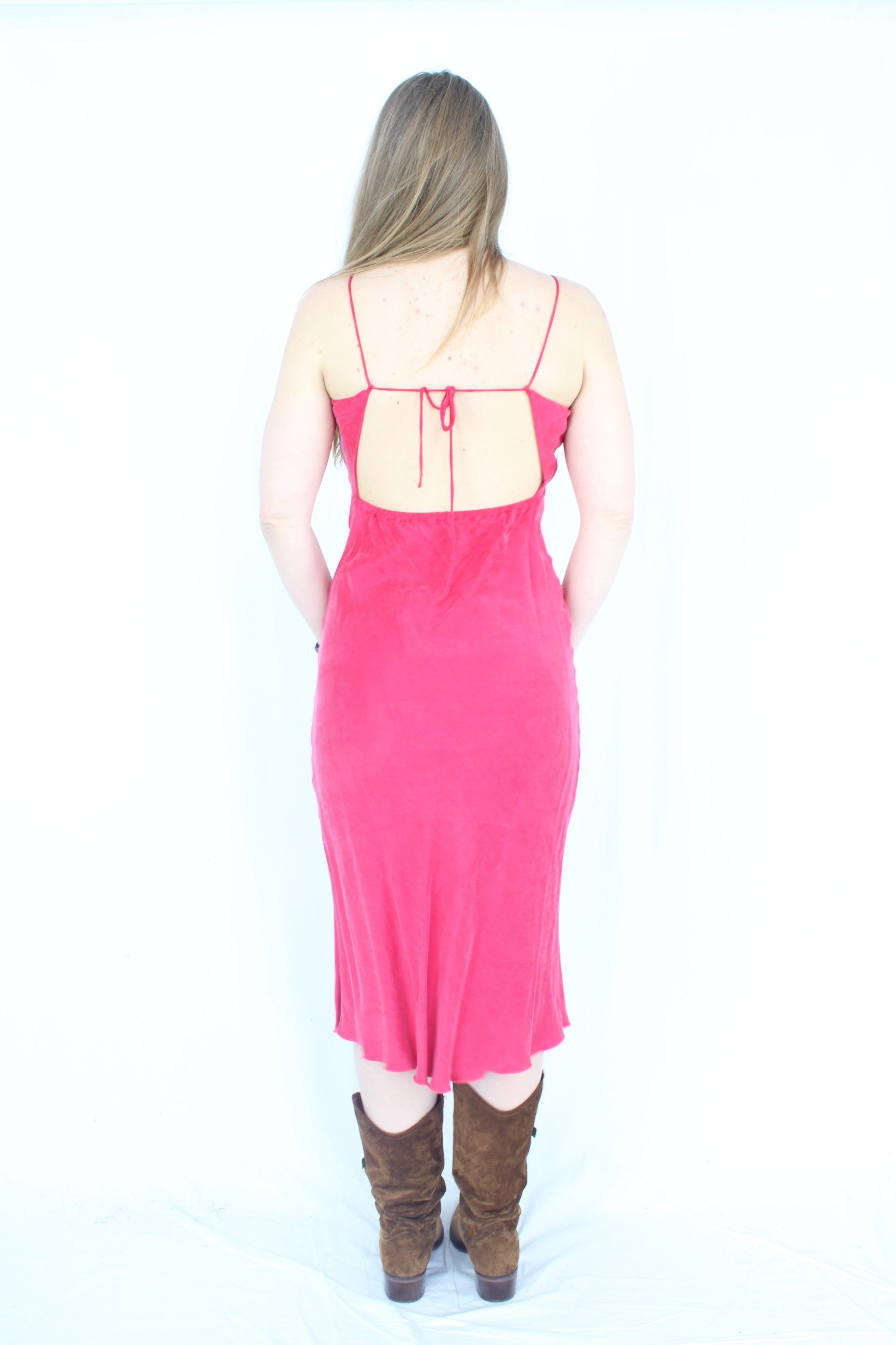 Djerf Avenue - Pink Cupro Dress
