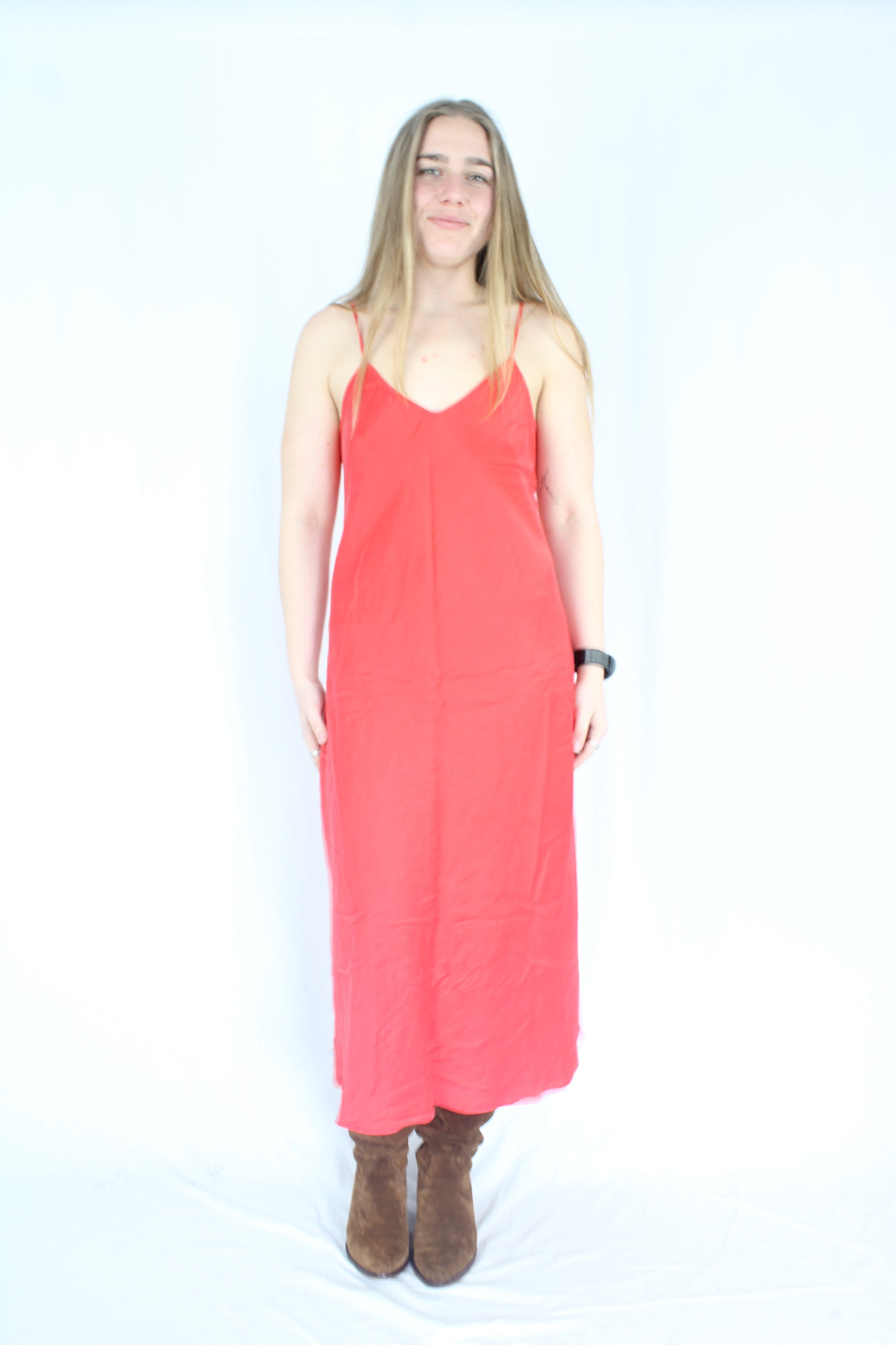Silk Laundry - Red Slip Dress