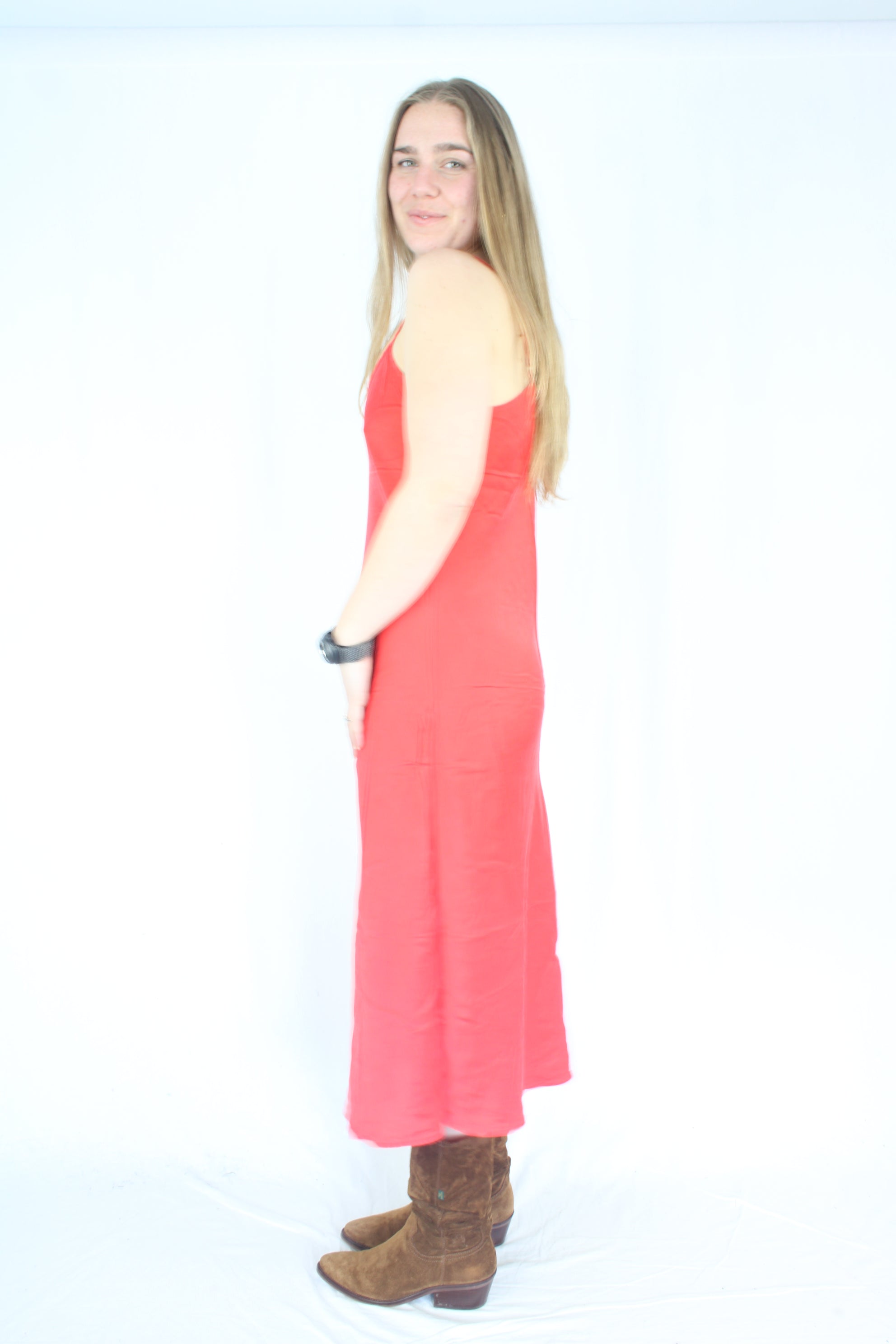Silk Laundry - Red Slip Dress