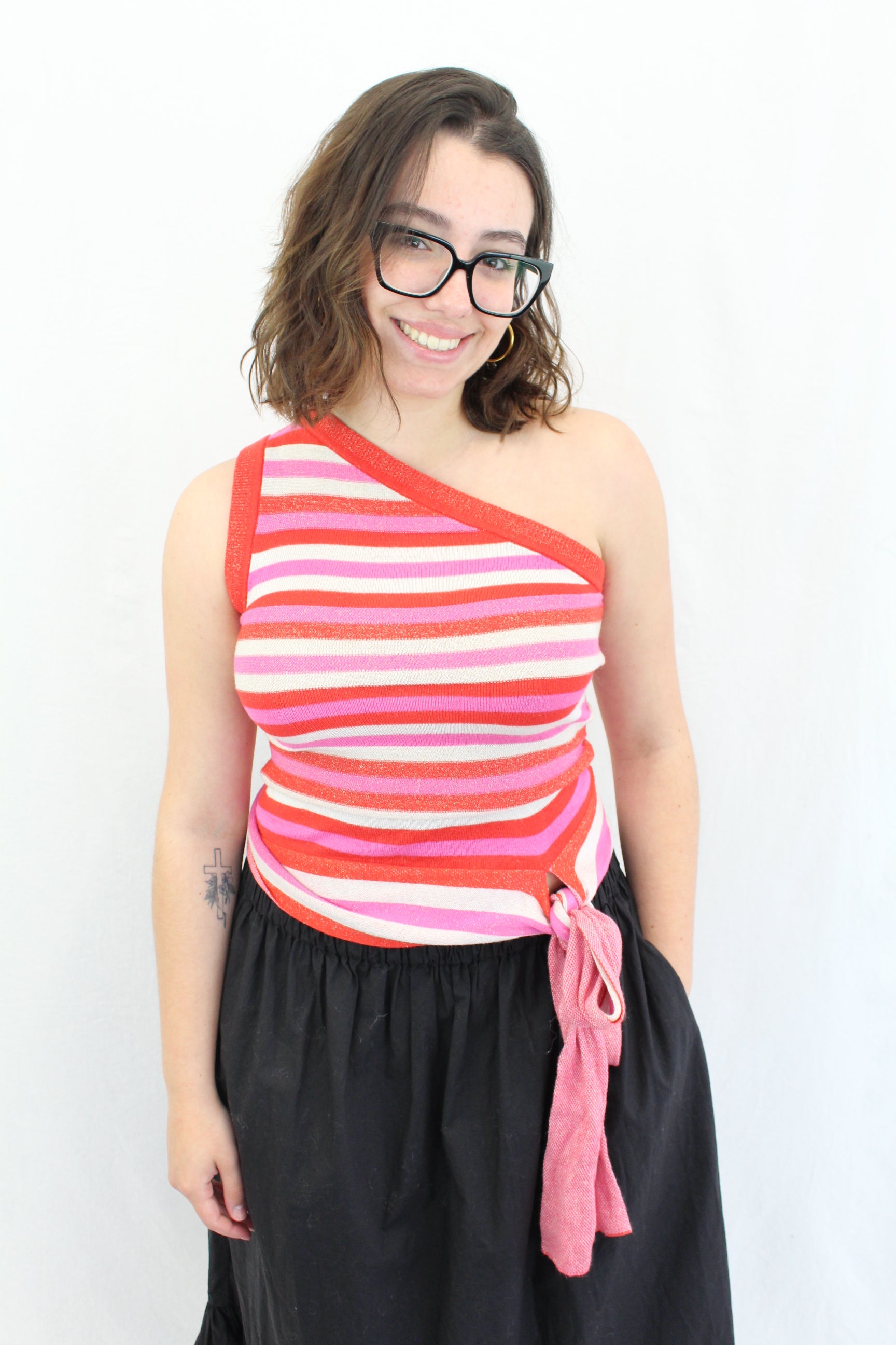 Rachel Roy - Striped Tie Top