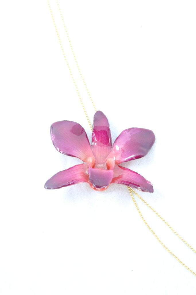 Rachel Falvo - Resin Orchid Necklace