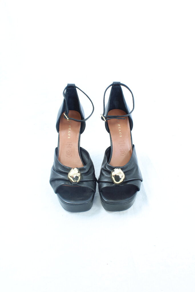 Mi Piaci - Platform Gold Chunk Heels