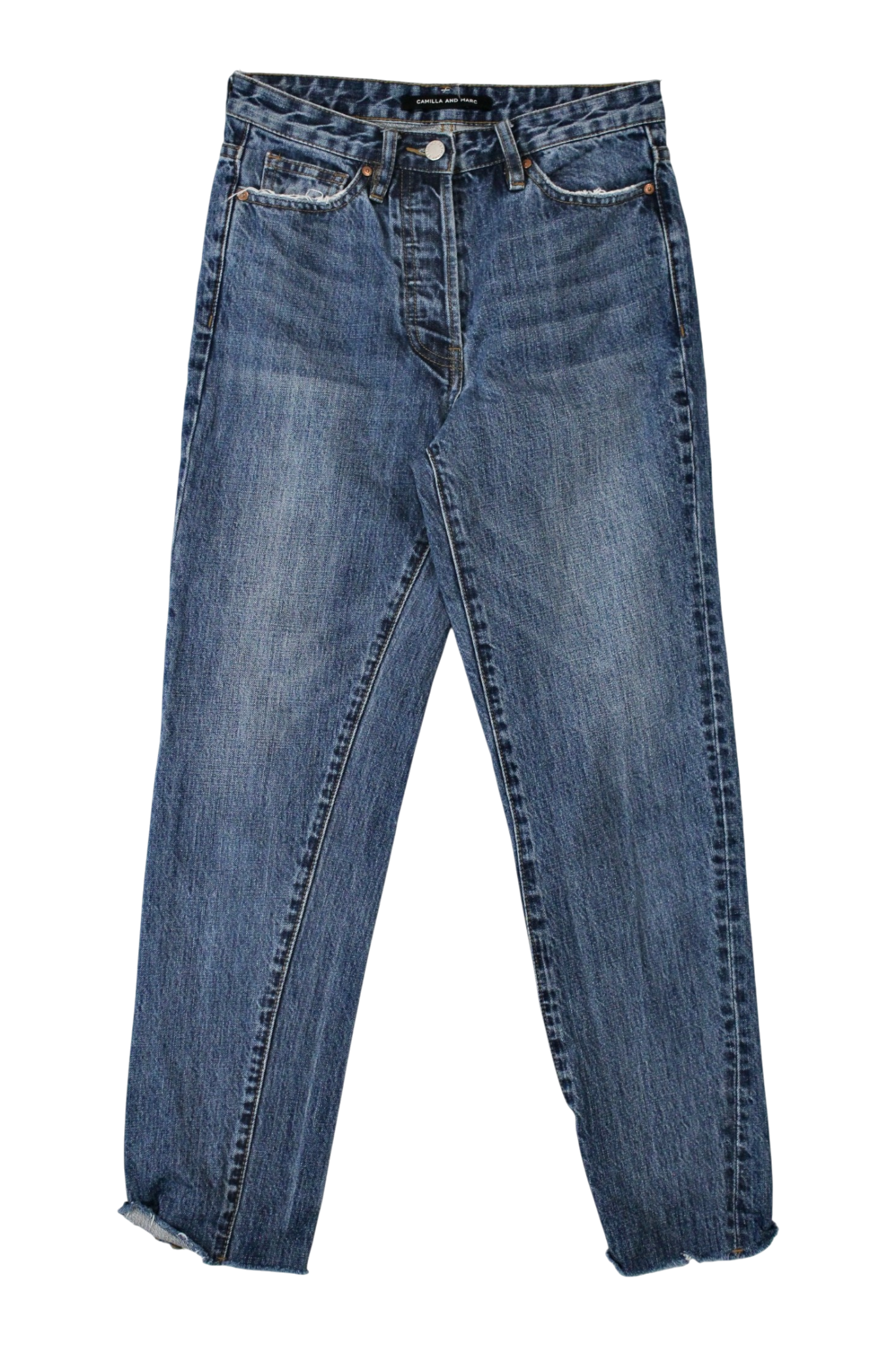 Camilla & Marc - "Margot" Cropped Straight Leg Jeans