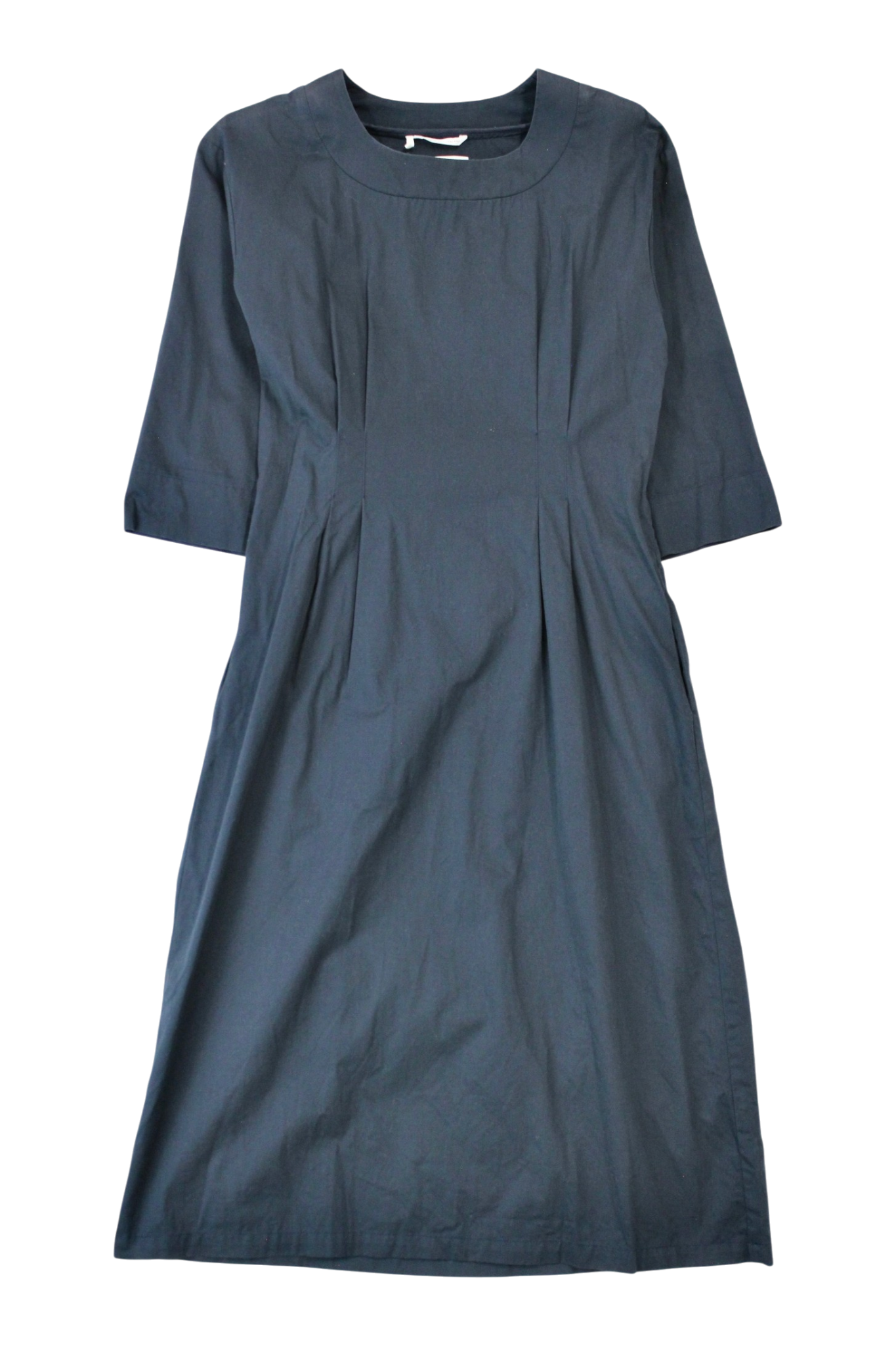 Shjark - 100% Cotton Pleat Midi Dress