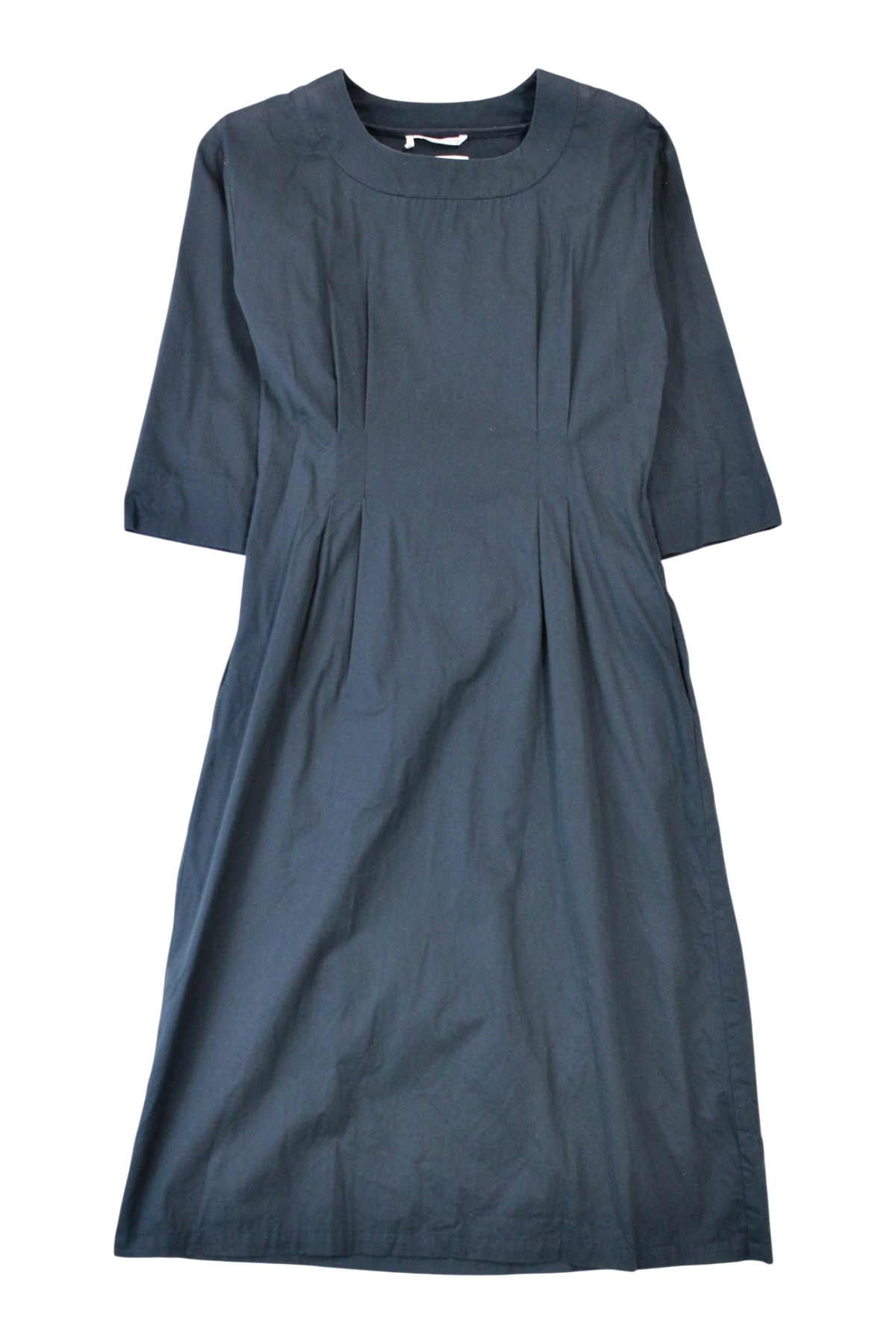 Shjark - 100% Cotton Pleat Midi Dress