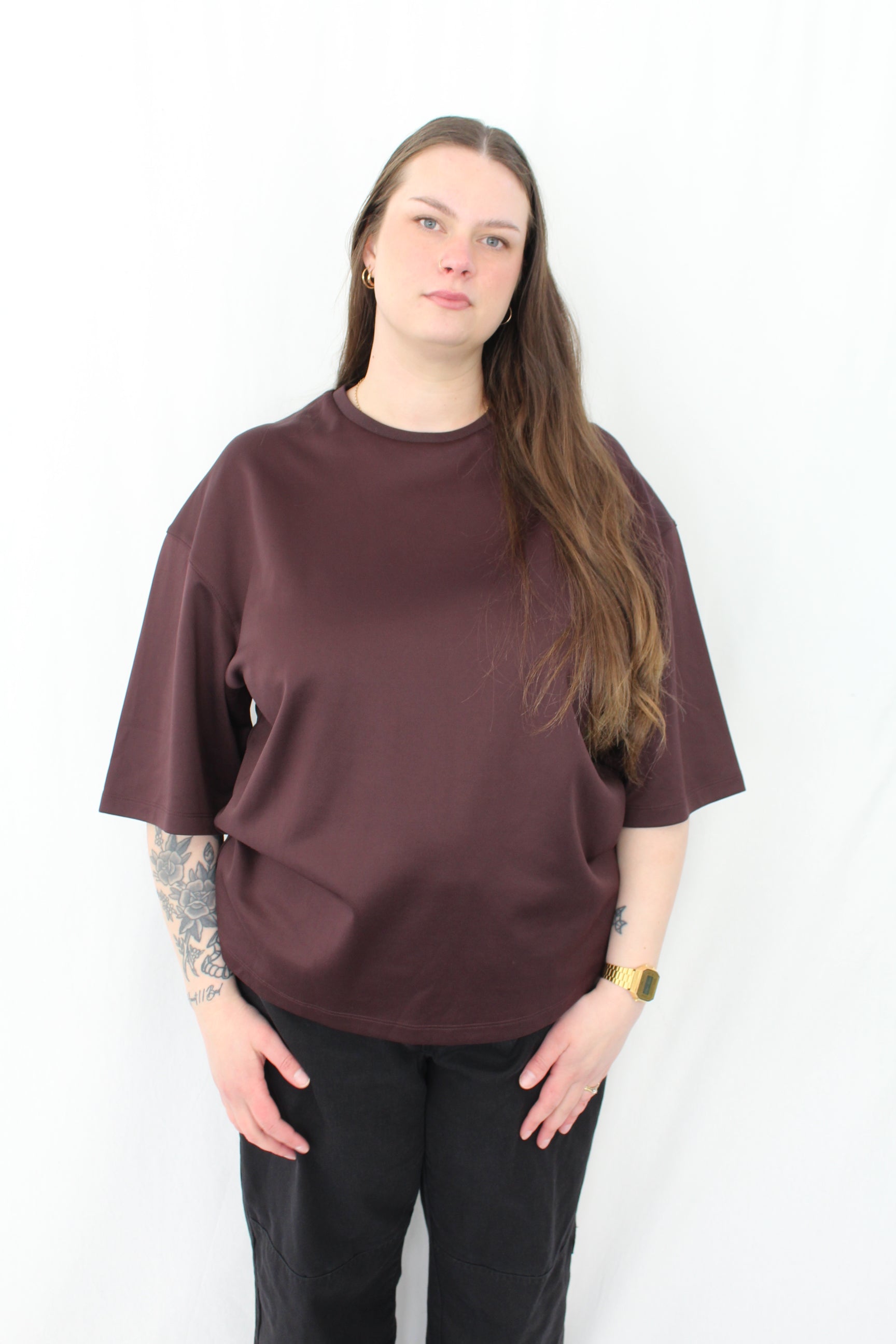 Tibi - Fundamentals Active Knit Easy T-Shirt