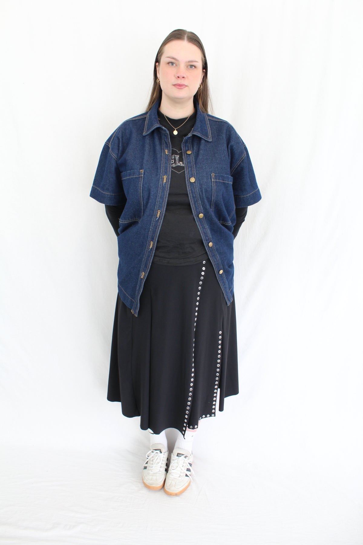 Paula Ryan - Eyelet Midi Skirt
