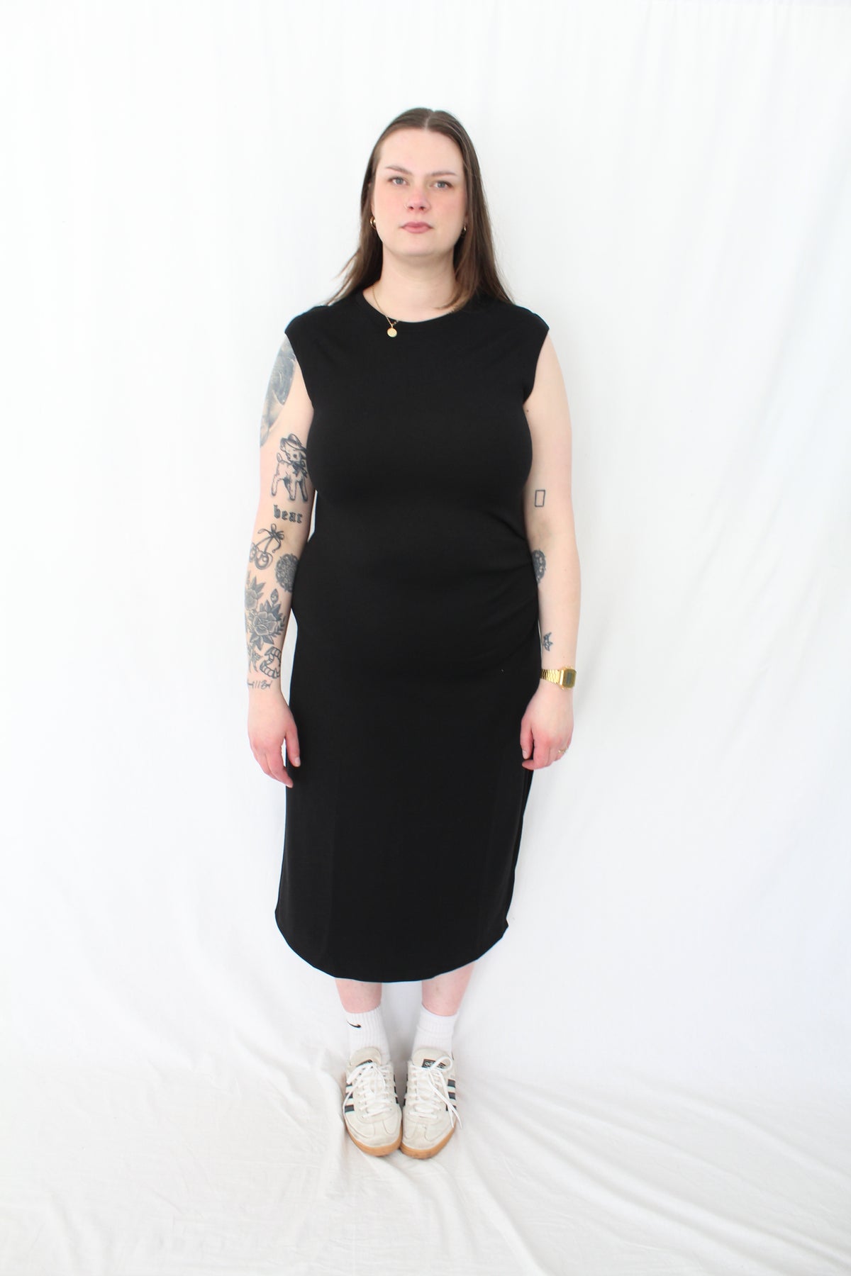 VSX - Ruched Midi Dress NWT