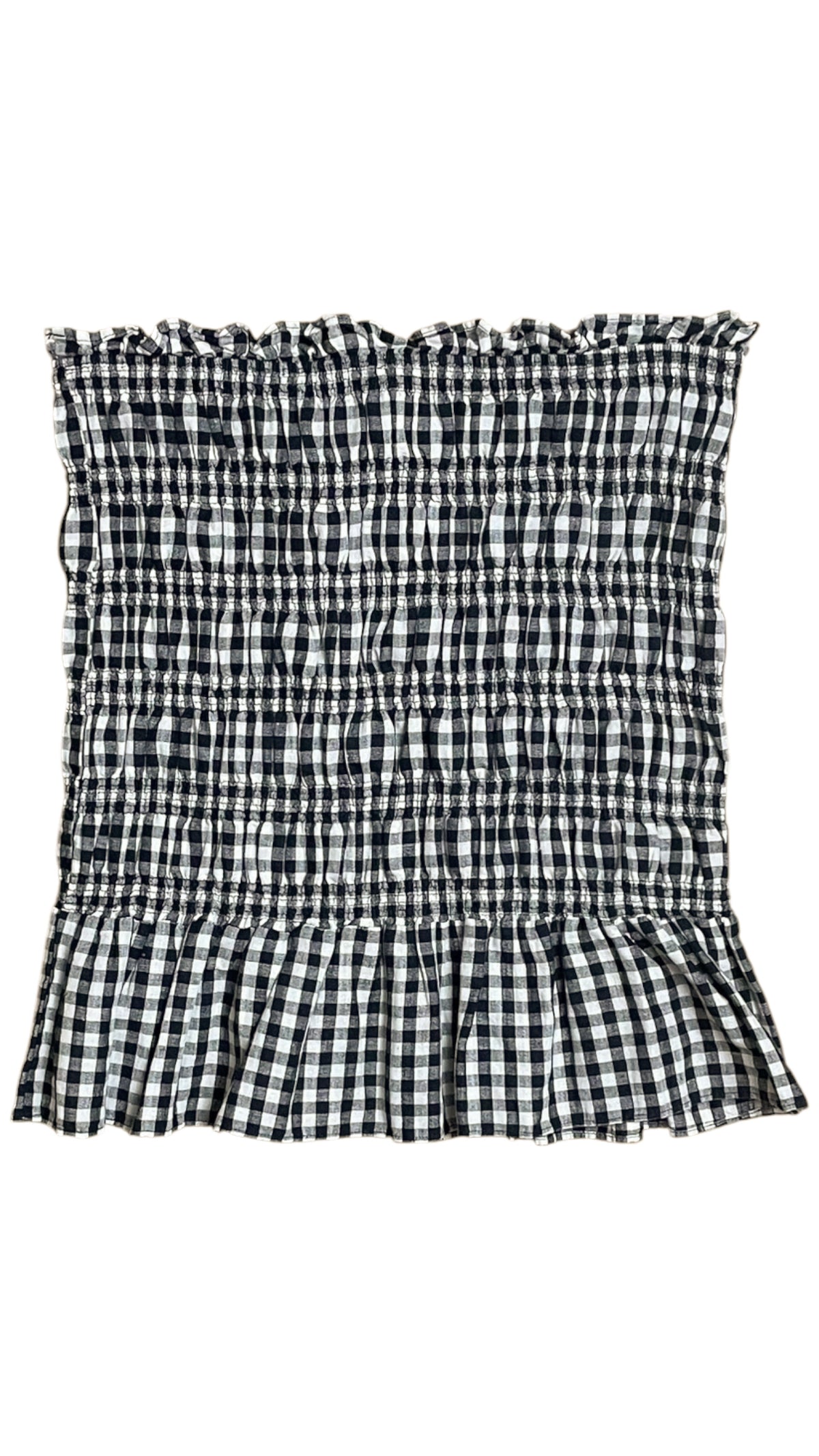 Marle - Gingham Strapless Top