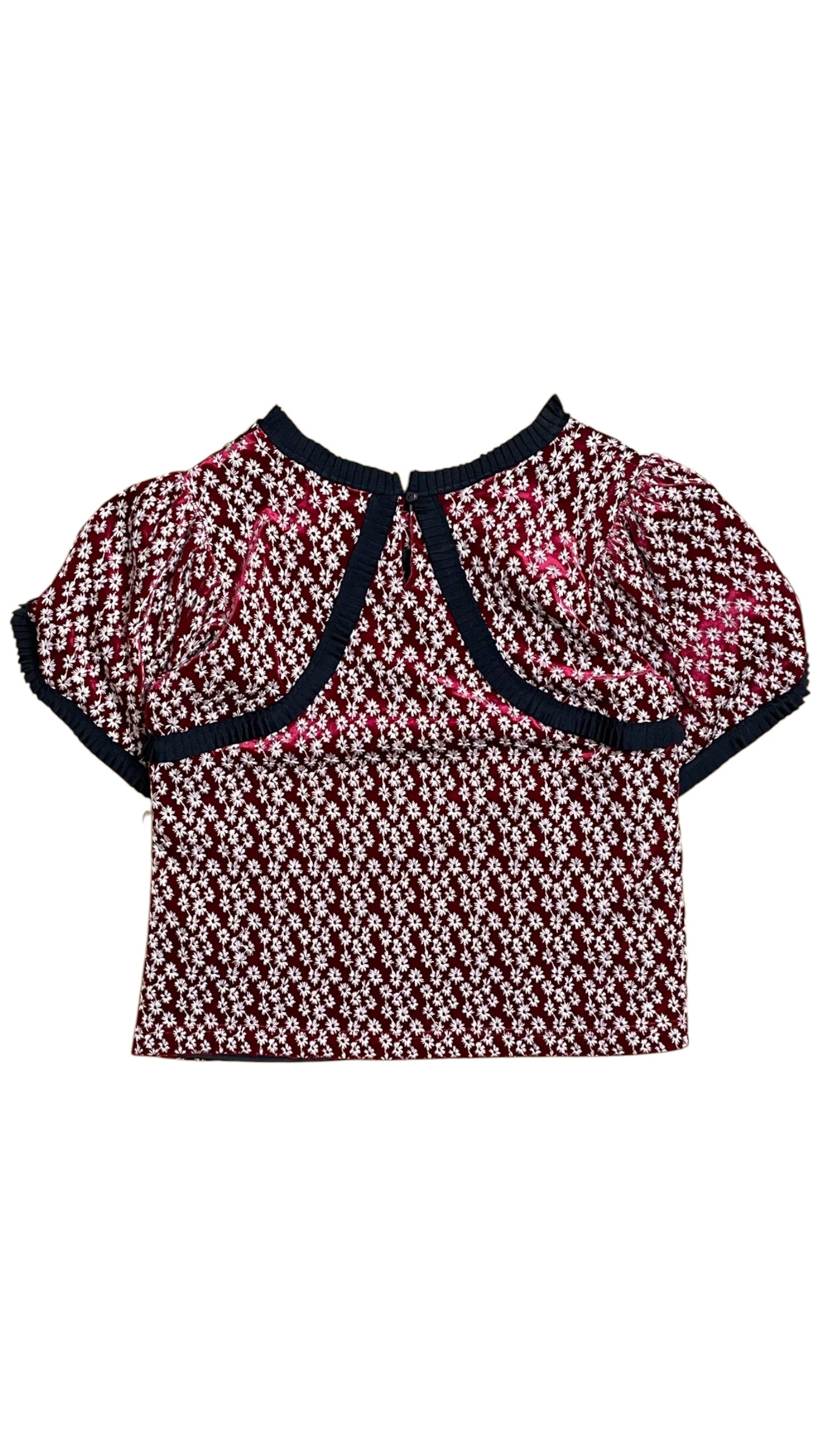 Trelise Cooper - Red Velvet Floral Top